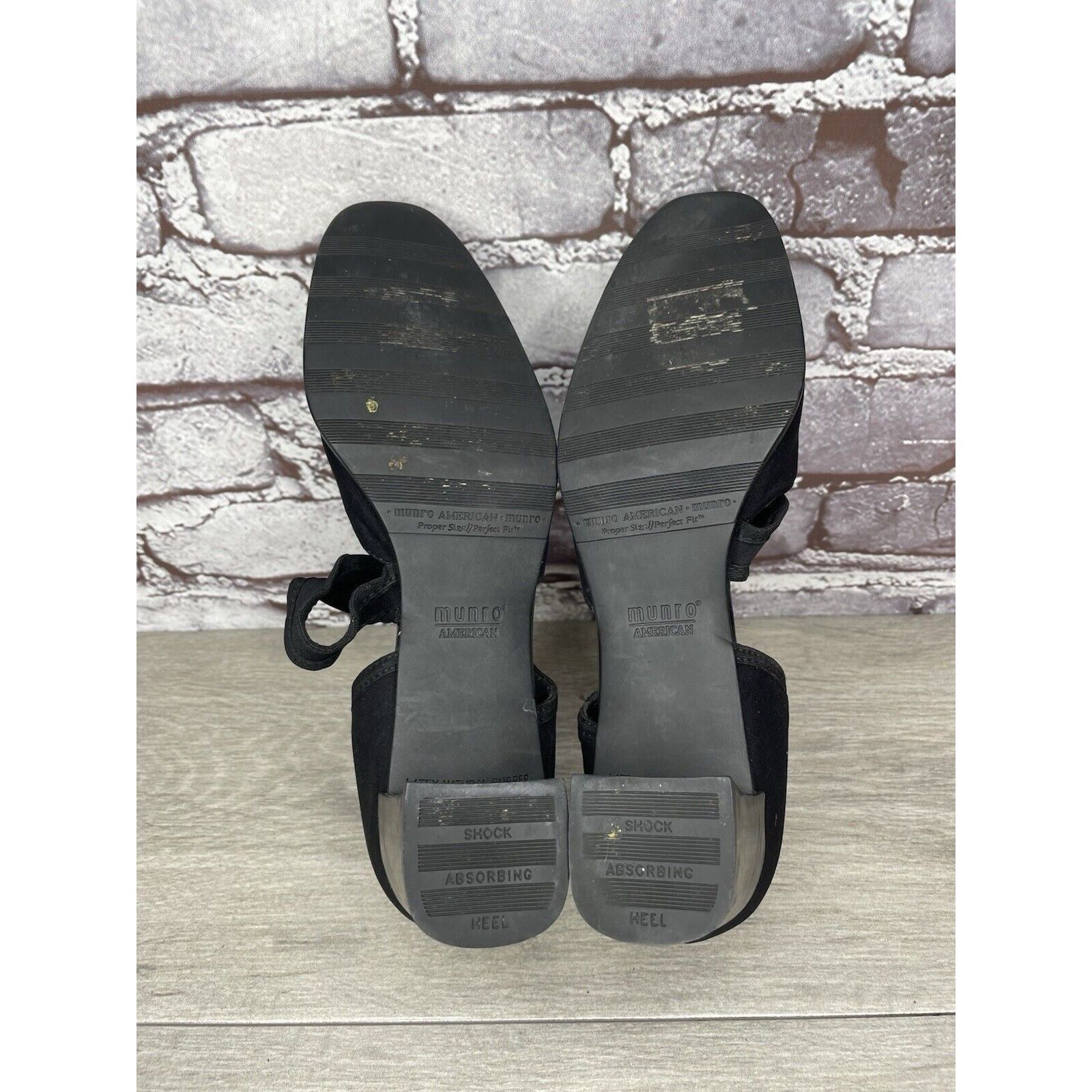 Other Munro American Whitney Black Fabric Elastic MaryJane Strap H Size US 8.5 / IT 38.5 - 9 Thumbnail