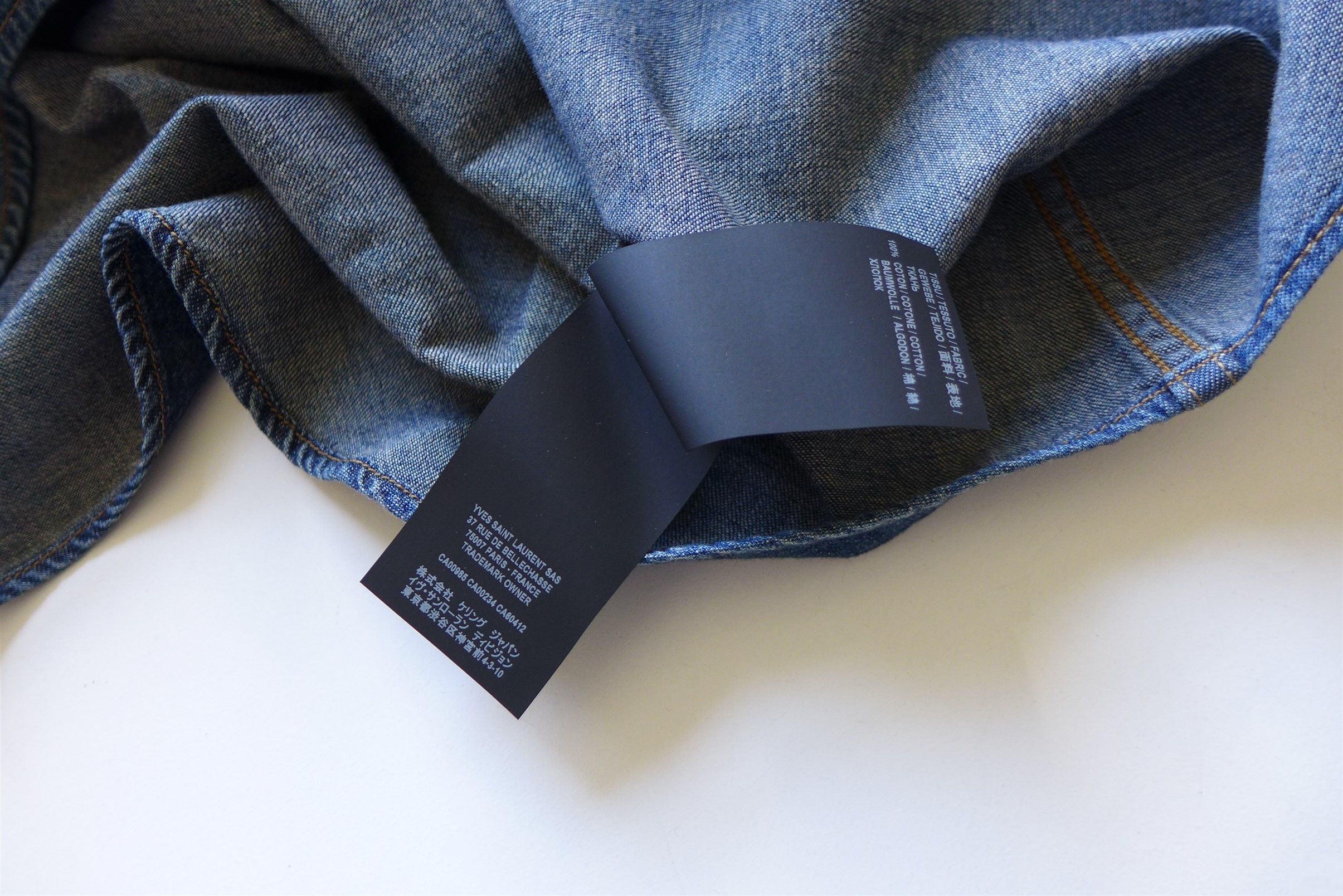 Saint Laurent Paris n/a Saint Laurent Western Shirt - Blue Denim Size US L / EU 52-54 / 3 - 11 Thumbnail