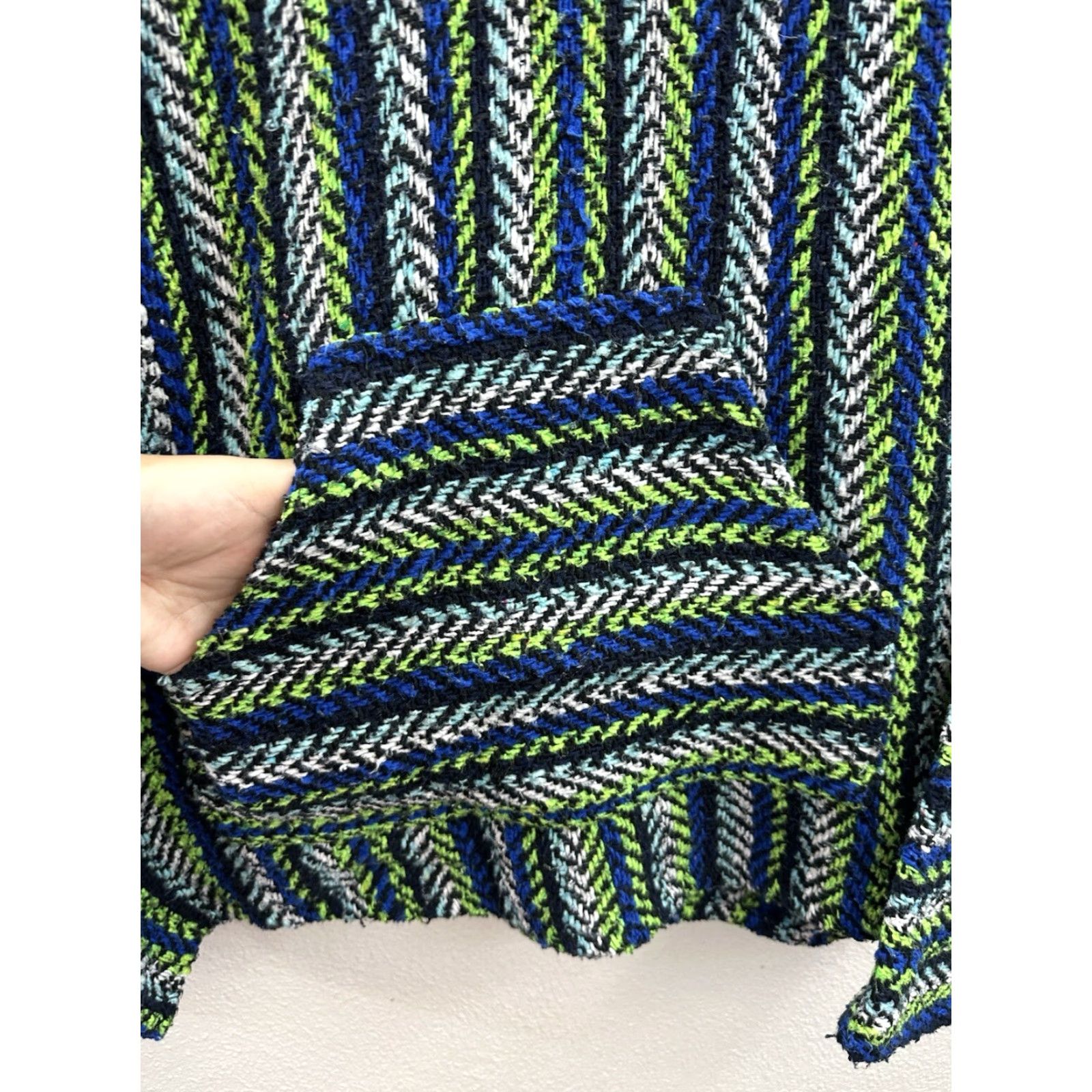 Vintage VINTAGE Baja Joe Sweatshirt Shirt Men Regular Small Green Blue Hooded Pockets Knit Pullover Mexican 90s Sports Size US S / EU 44-46 / 1 - 2 Thumbnail