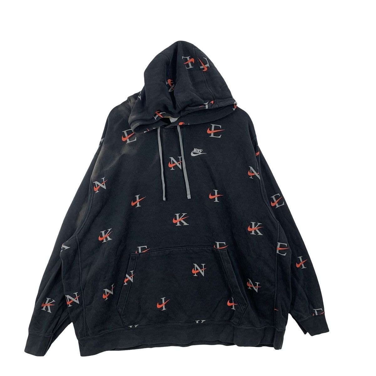 Nike NIKE SWOOSH Minimalist Embroidered Logo Full Print Hoodie Size US XXL / EU 58 / 5 - 3 Thumbnail