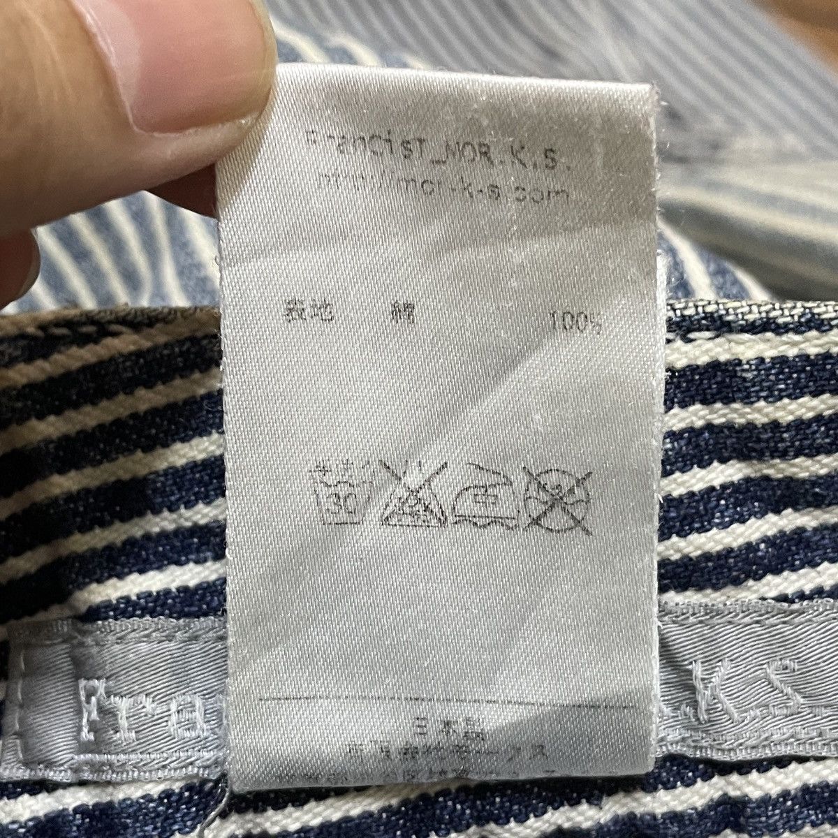 Japanese Brand × Vintage Rare Design Vintage Brand Francist Morks Hickory Pants 1990s Size US 30 / EU 46 - 13 Thumbnail