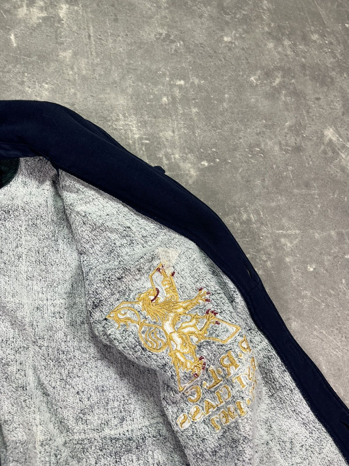 Polo Ralph Lauren PRLC Ralph Lauren Washed Rugby Cardigan Knit Skull Sweater M Size US M / EU 48-50 / 2 - 10 Thumbnail