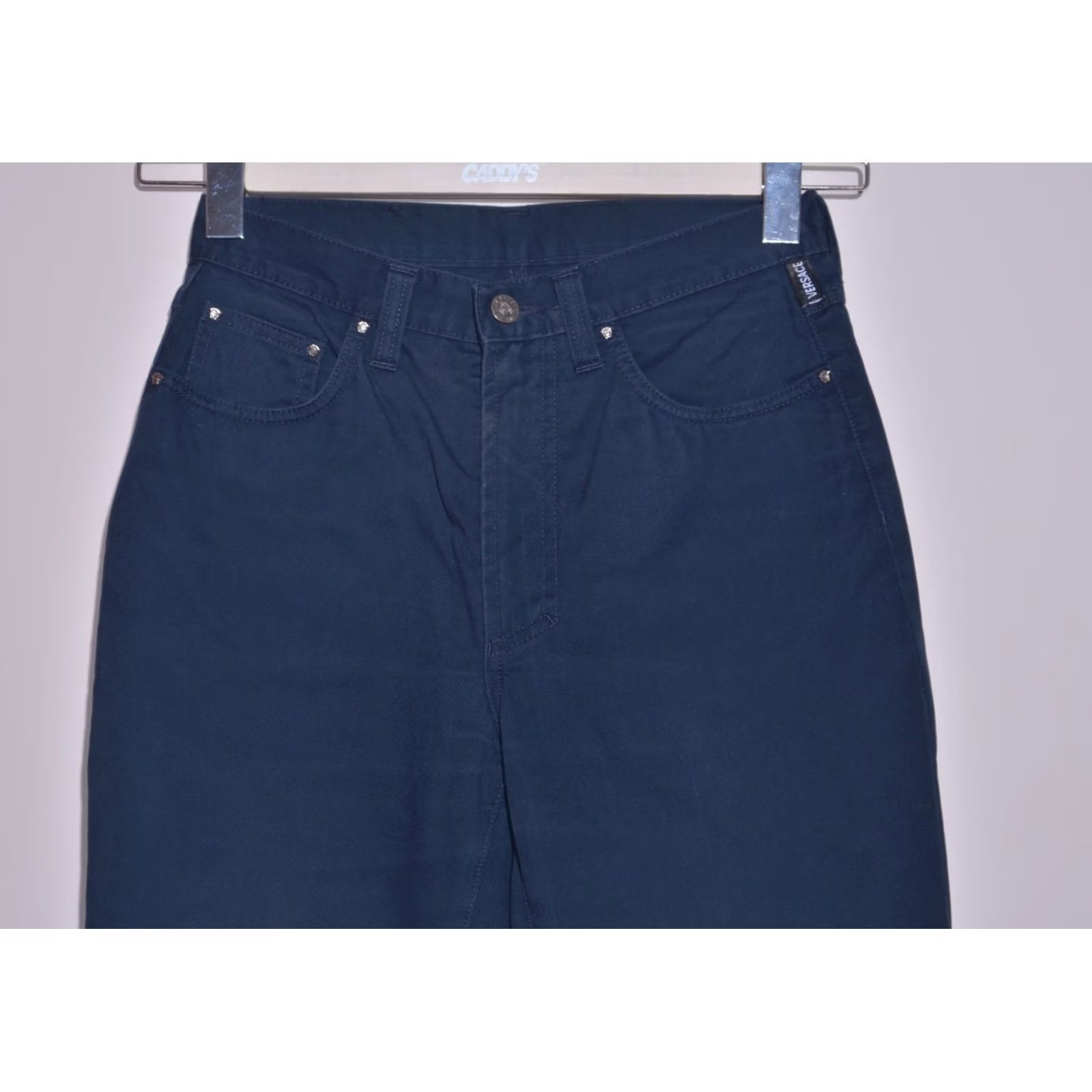 Versace Jeans Couture VINTAGE Versace Jeans Couture Navy Cotton Chino Jeans 30 / IT44 Mens Size US 30 / EU 46 - 2 Thumbnail