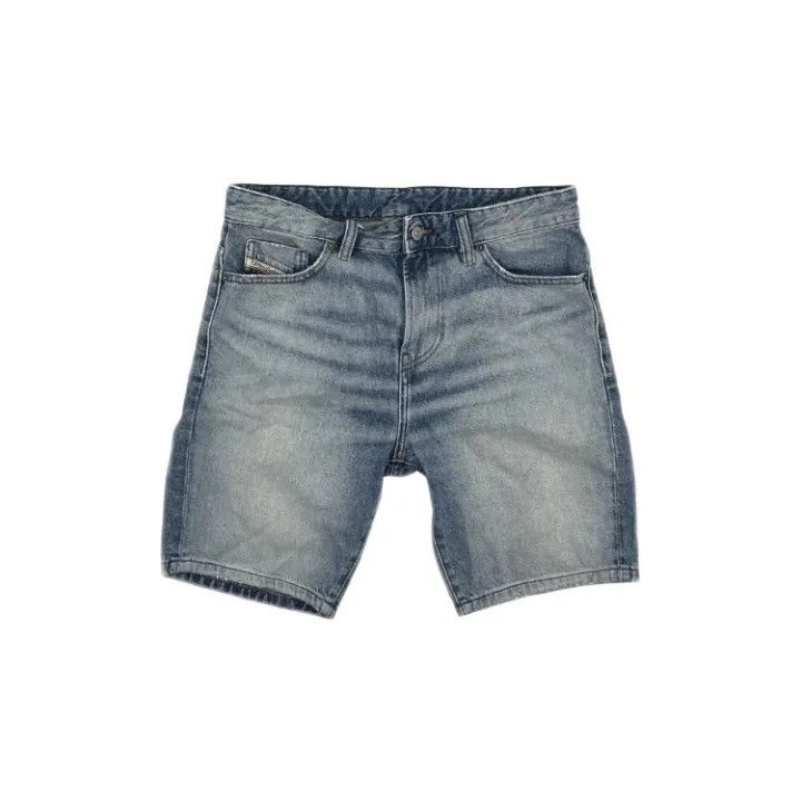 Diesel Diesel Casual Fashion Solid Blue Shorts 0079 Size US 29 - 1 Thumbnail