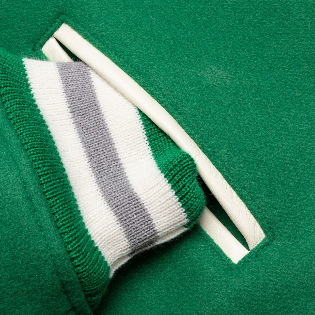 Saint Michael o1mle0326 Pigen Varsity Jacket in Green Size US S / EU 44-46 / 1 - 5 Thumbnail