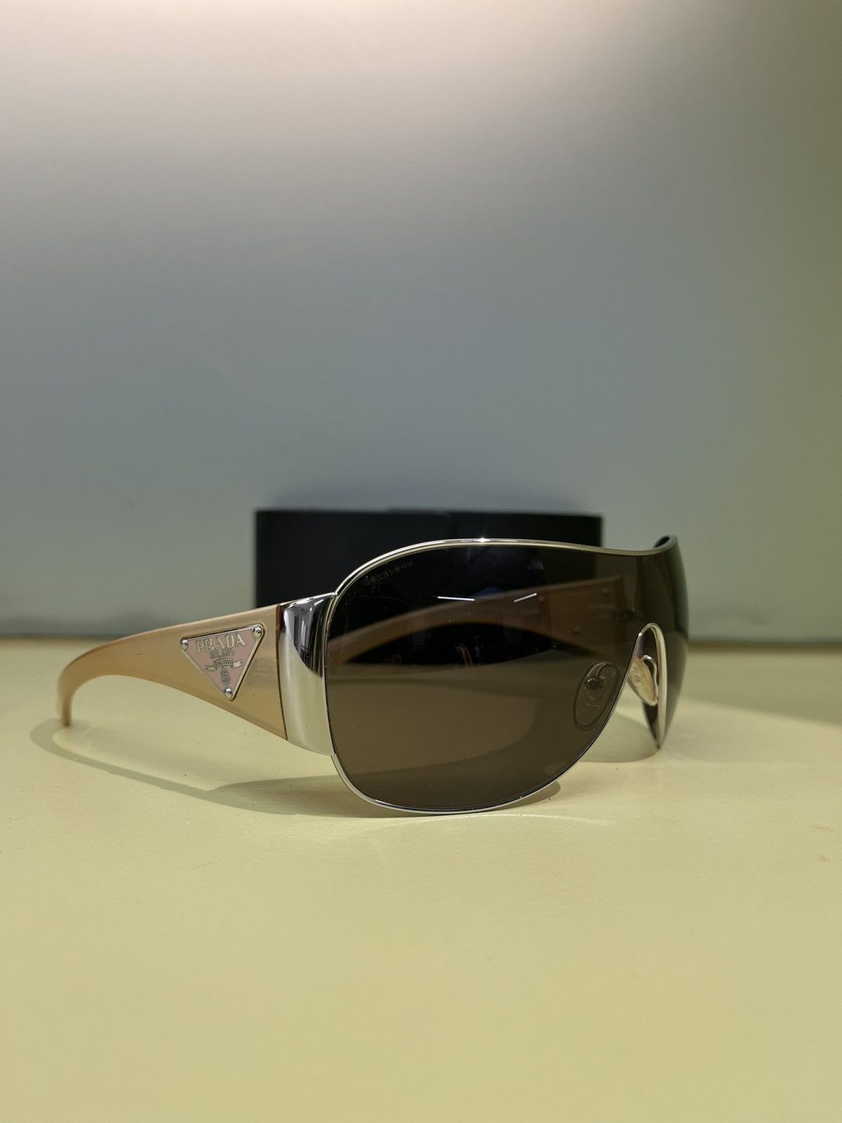 image of Prada Spr57L Triangle Logo Sunglasses, Women's