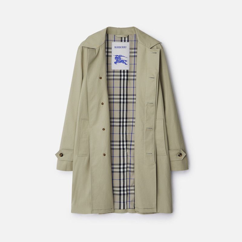 Burberry o1w1db10326 Long Gabardine Car Coat in Light Green Size US M / EU 48-50 / 2 - 5 Thumbnail