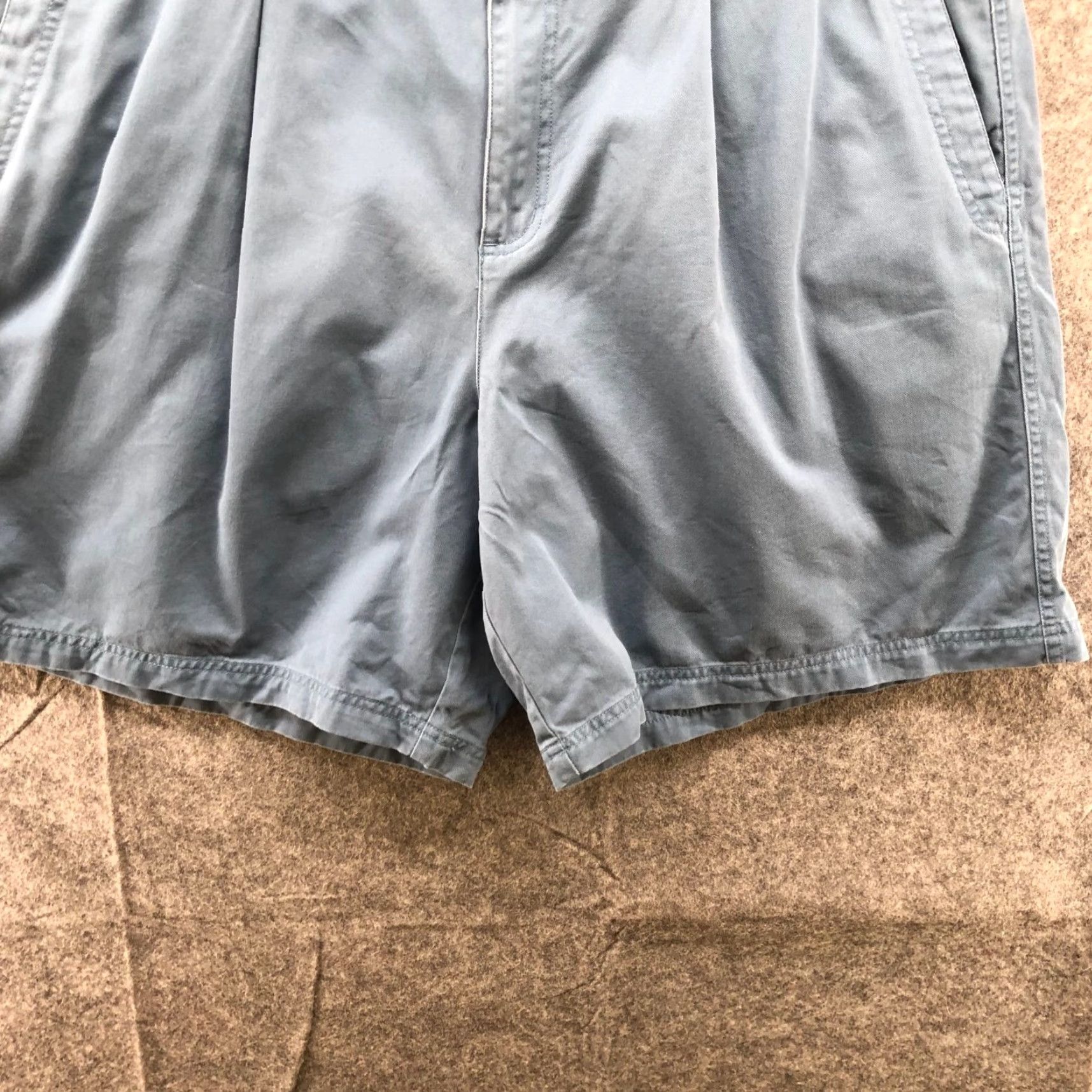 Vintage Columbia Mens XL Shorts Casual Chino 8" Relaxed Fit Blue Cotton Spring Summer Outdoor Size US 36 / EU 52 - 4 Thumbnail