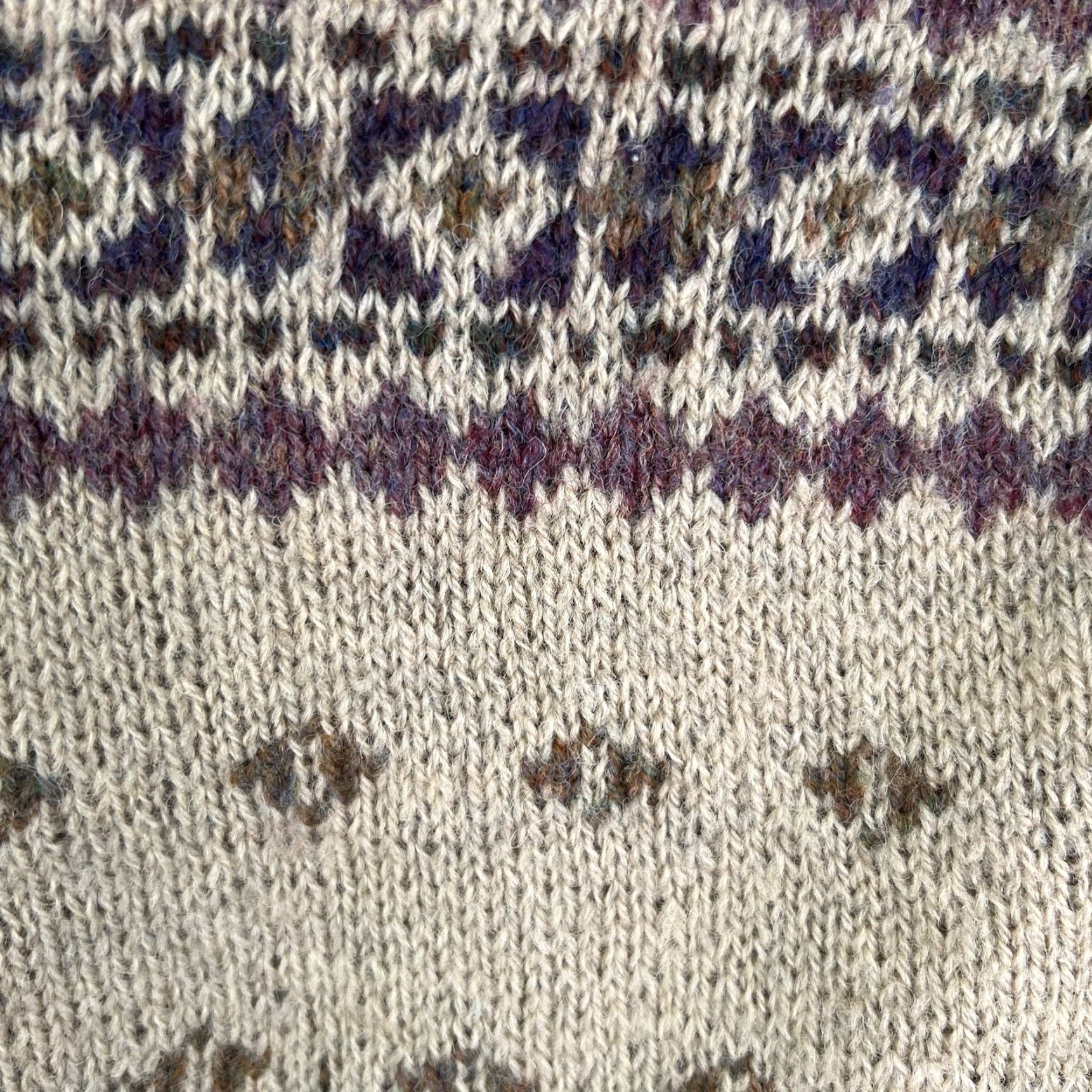 Vintage VINTAGE Al Fresco Design Wool Cardigan Sweater Womens M Brown Argyle/Diamond Pattern Size M / US 6-8 / IT 42-44 - 5 Thumbnail