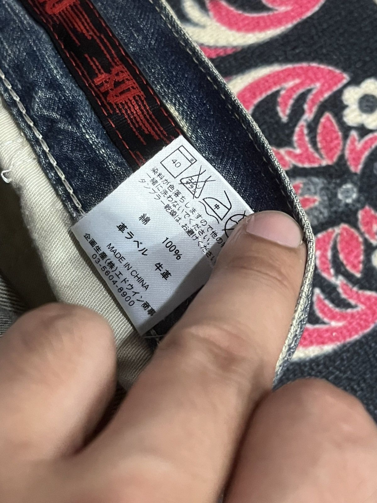 Edwin ⚡️Distressed⚡️Vintage Edwin XVS Buckle Back Mud Blue Wash Jean Size US 34 / EU 50 - 19 Thumbnail