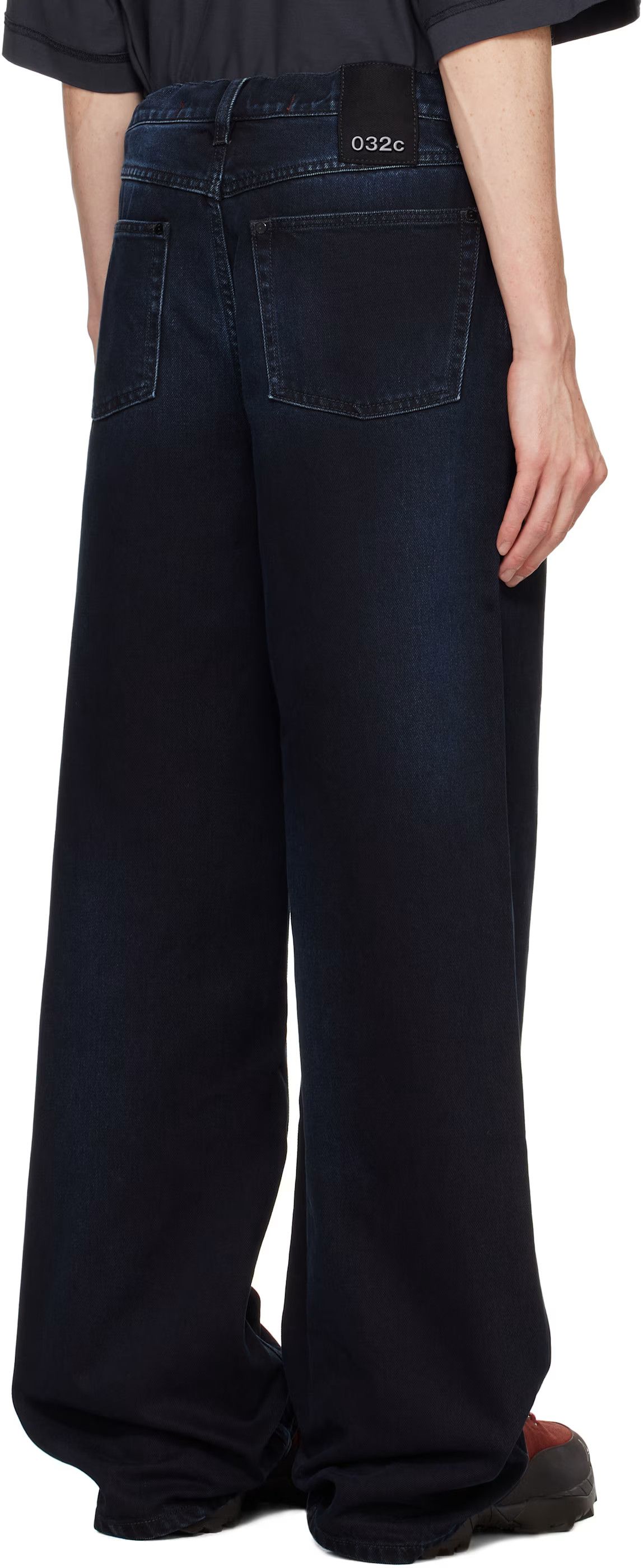 032c Blue "Goya" Wide Leg Jeans Size US 36 / EU 52 - 5 Thumbnail