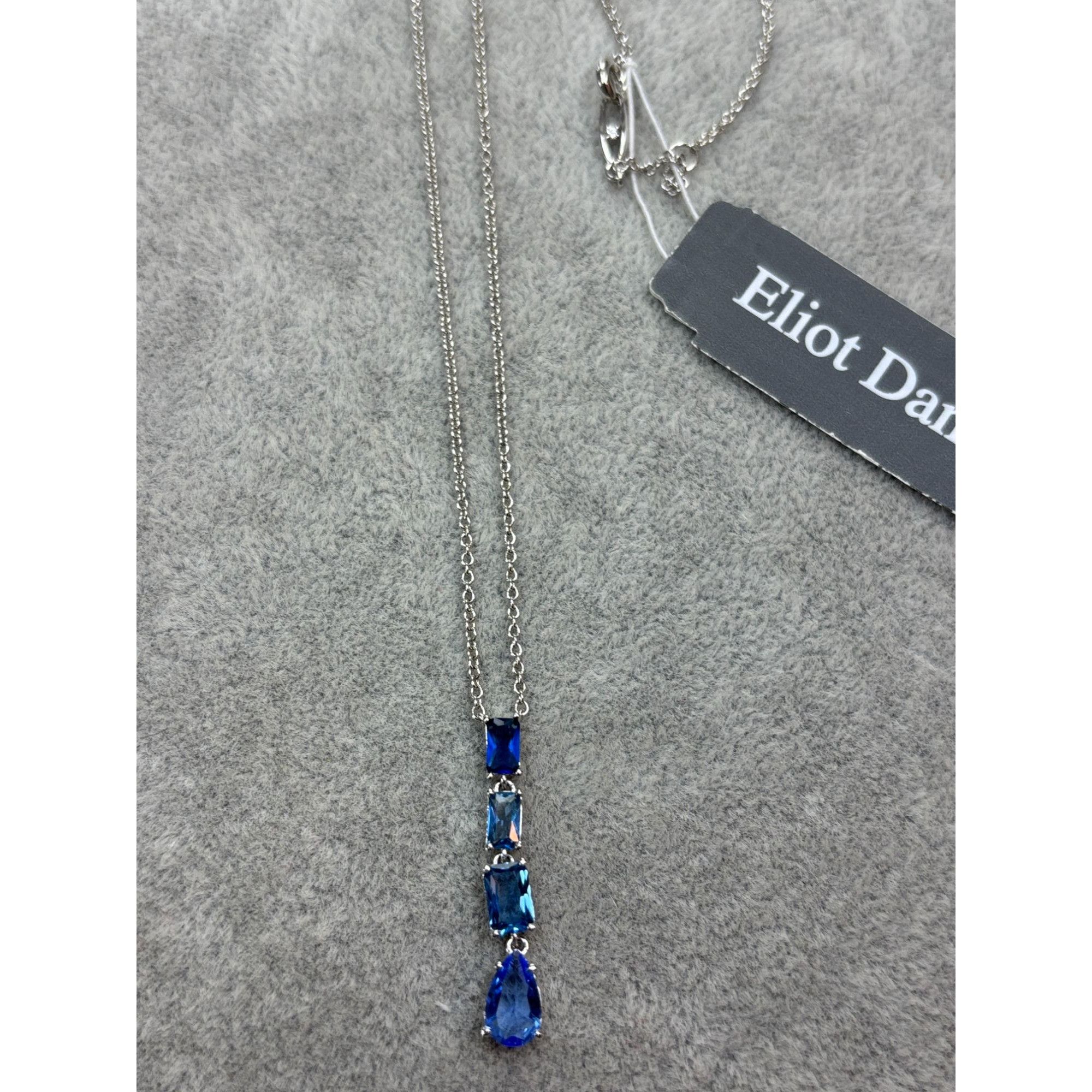 Other Blue Cubic Zirconia Sapphire Drop Pendant Elliot Danori Size ONE SIZE - 1 Thumbnail