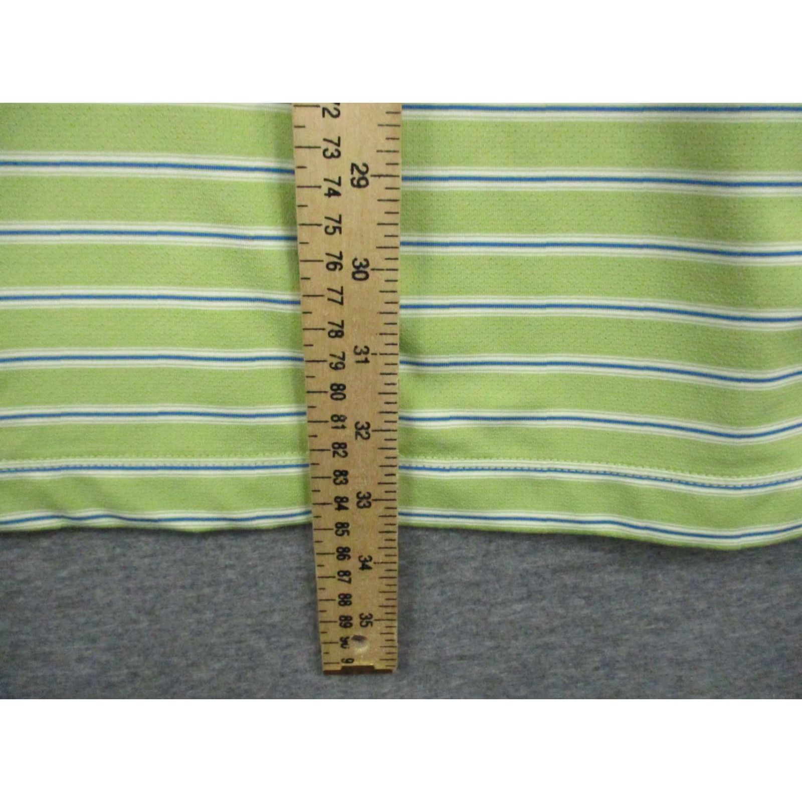 Nike Nike Golf Polo Mens Dry Fit XL Green Striped Logo Stretch Short Sleeve Shirt Size US XL / EU 56 / 4 - 6 Thumbnail
