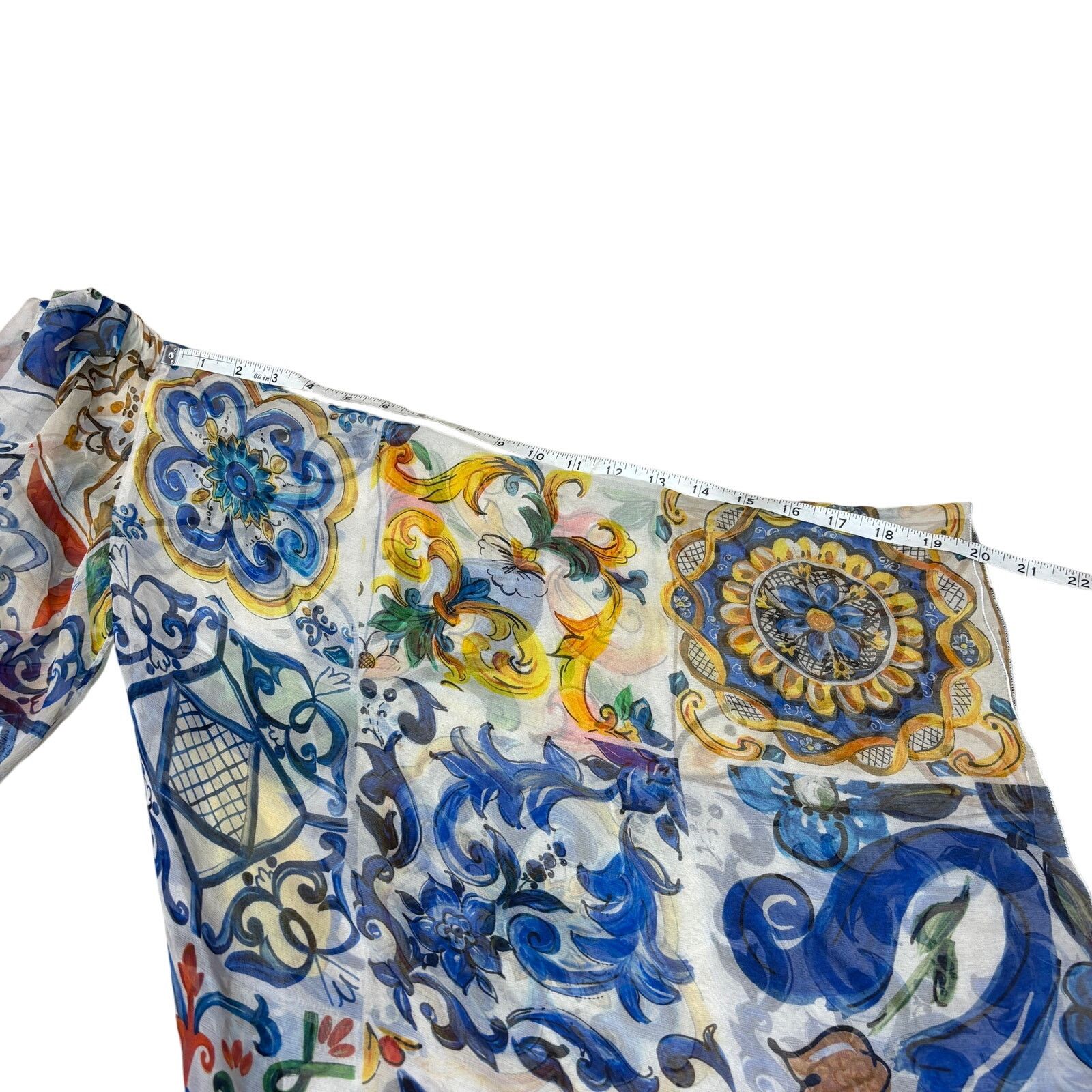 Dolce & Gabbana Dolce & Gabbana Majolica Silk Wide Sleeves Dress Women's 40 Size S / US 4 / IT 40 - 9 Thumbnail