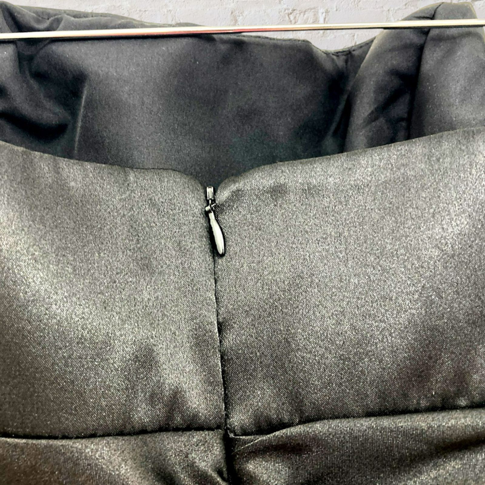 Other David's Bridal Black Satin Strapless Dress - Size 8 Size M / US 6-8 / IT 42-44 - 6 Thumbnail