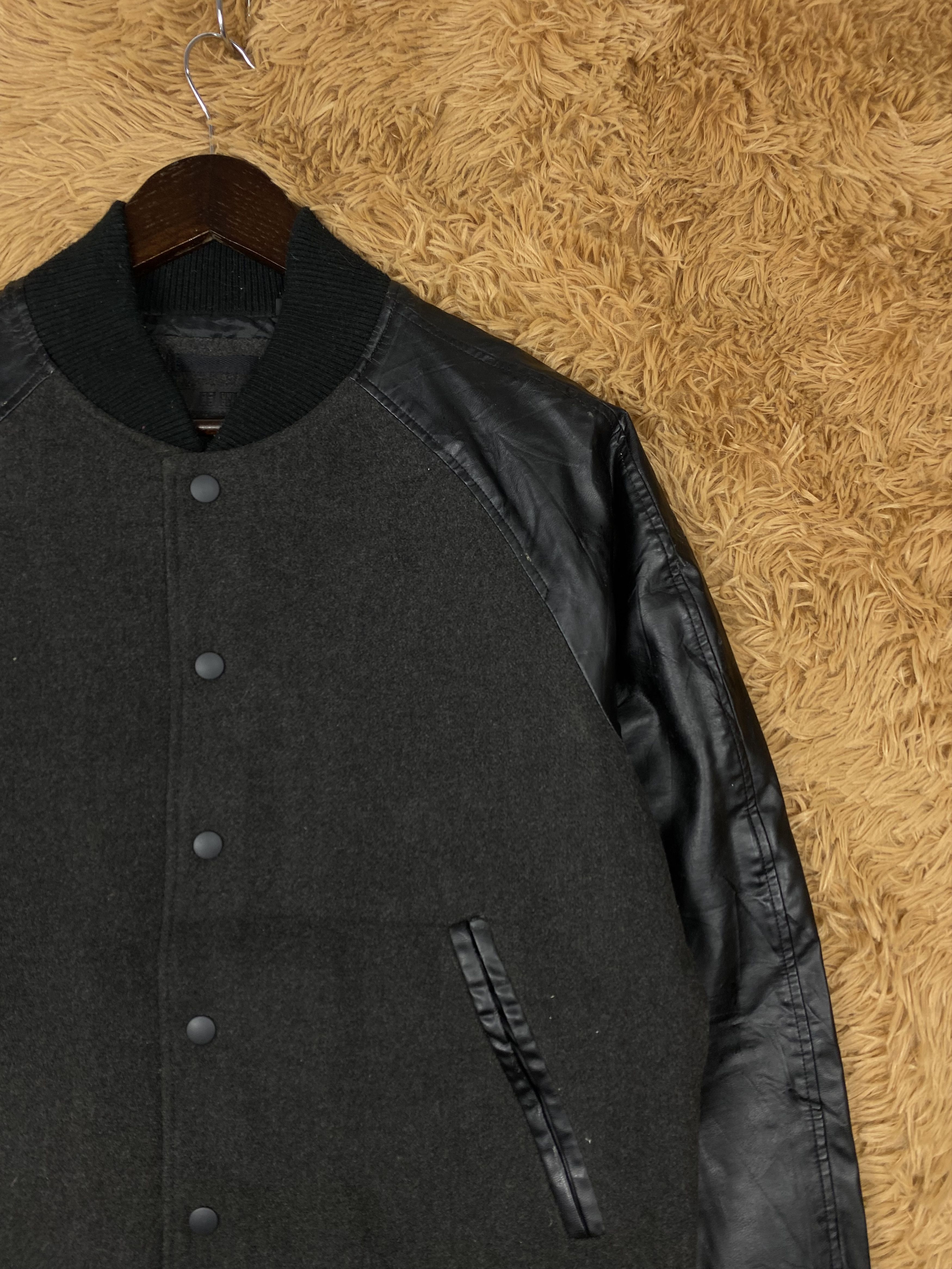 Uniqlo Vintage Uniqlo Leather Sleeve Varsity Jacket DJ0302 Size US M / EU 48-50 / 2 - 3 Thumbnail