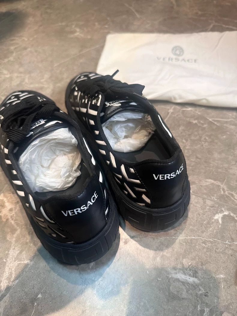 Versace Versace Men's polished calfskin athleisure board shoes Size US 7 / EU 40 - 3 Thumbnail