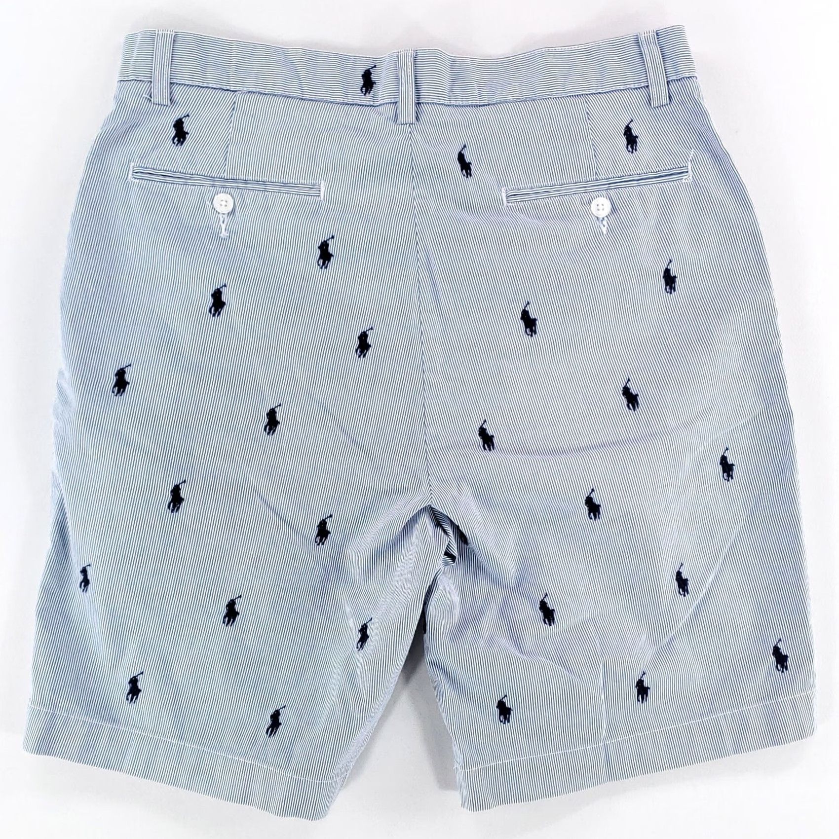 Polo Ralph Lauren Polo Ralph Lauren Prospect Shorts All Over Embroidered Blue Mens 34 Chino Size US S / EU 44-46 / 1 - 4 Thumbnail