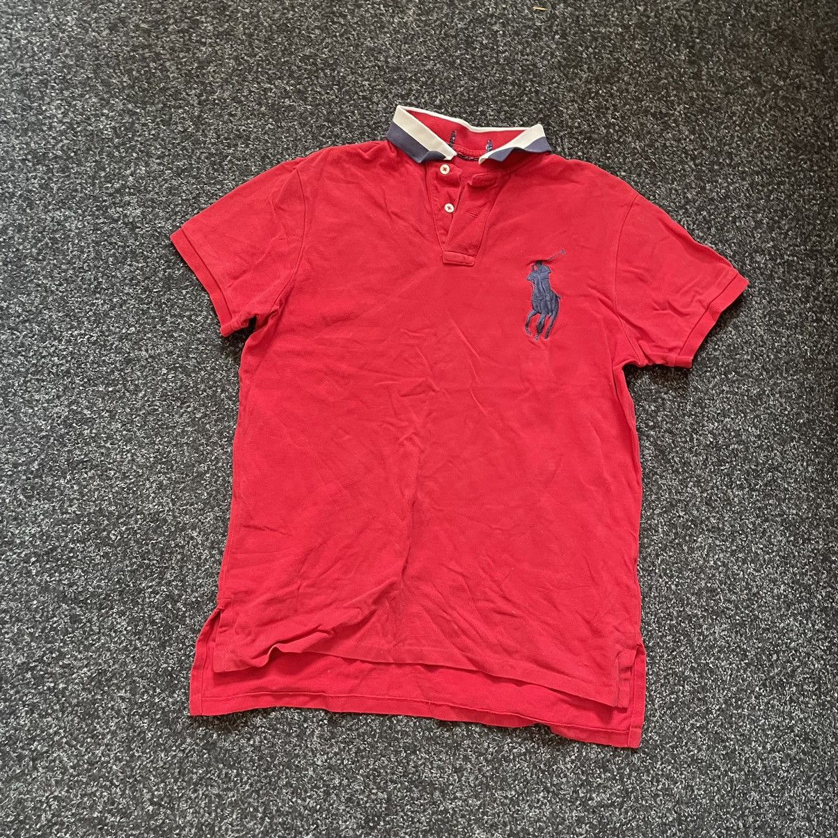Polo Ralph Lauren × Ralph Lauren × Vintage POLO RALPH LAUREN 90s red MERCER RRL CHIEF TEE SHIRT PRL Size US M / EU 48-50 / 2 - 1 Thumbnail
