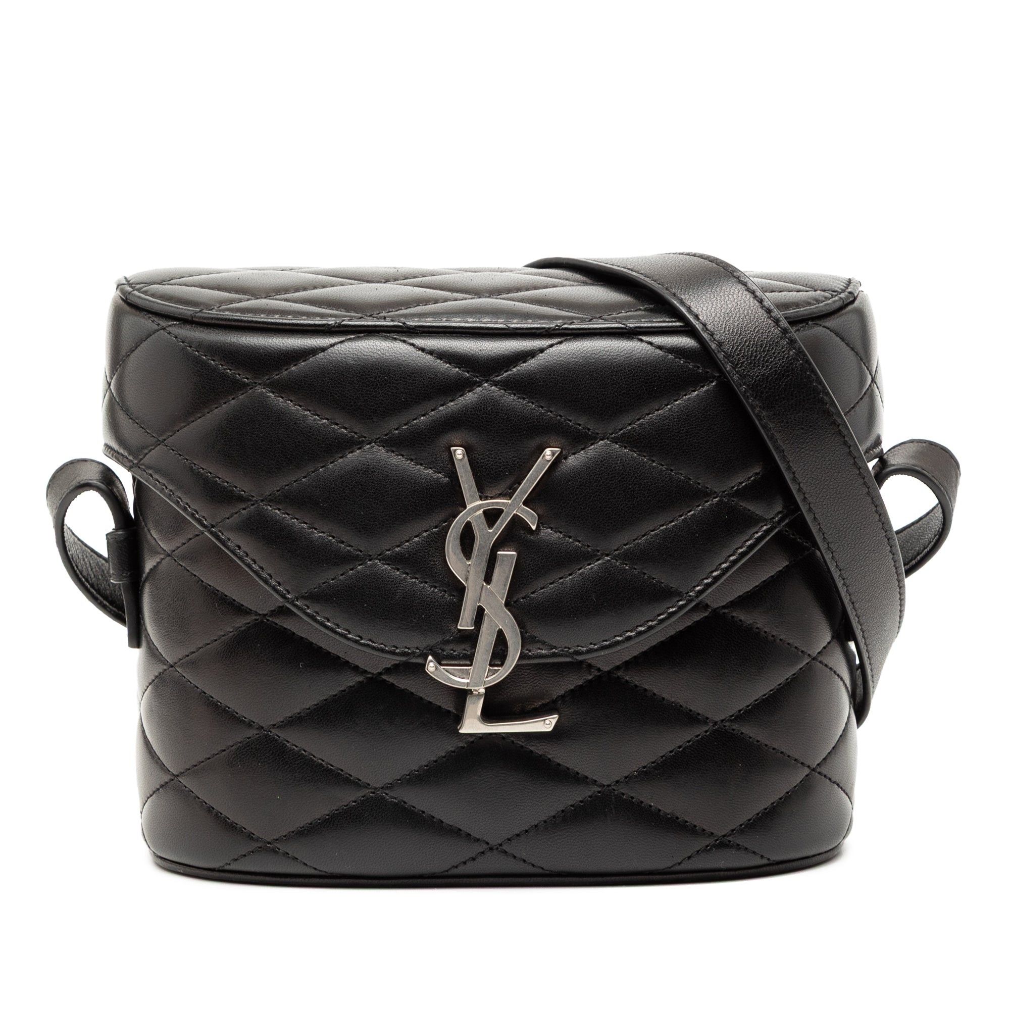 Saint Laurent Paris Quilted Lambskin Monogram June Box Bag Size ONE SIZE - 1 Thumbnail