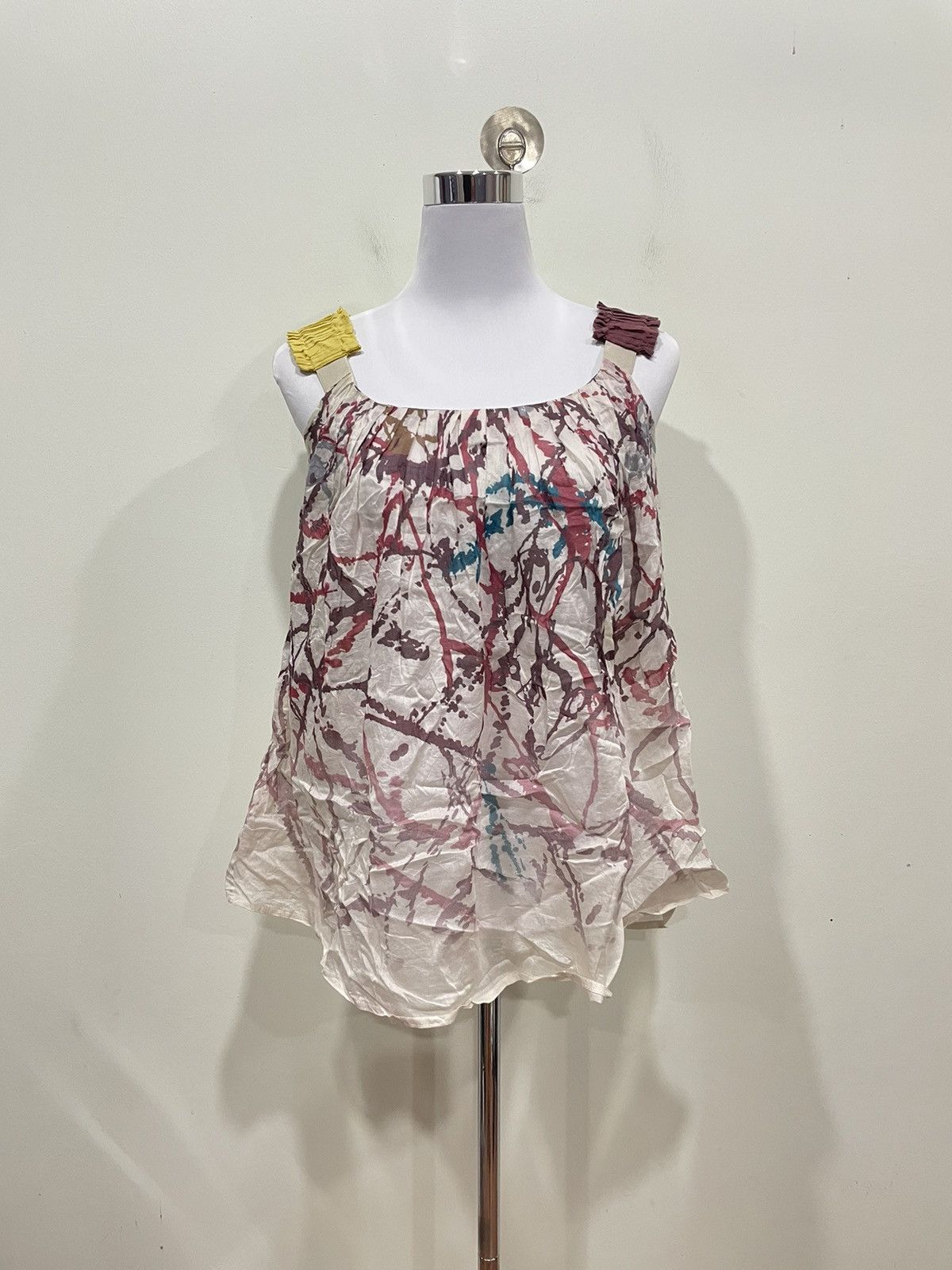 Designer Maurizio Pecoraro Paint Pattern Blouses Size S / US 4 / IT 40 - 1 Thumbnail