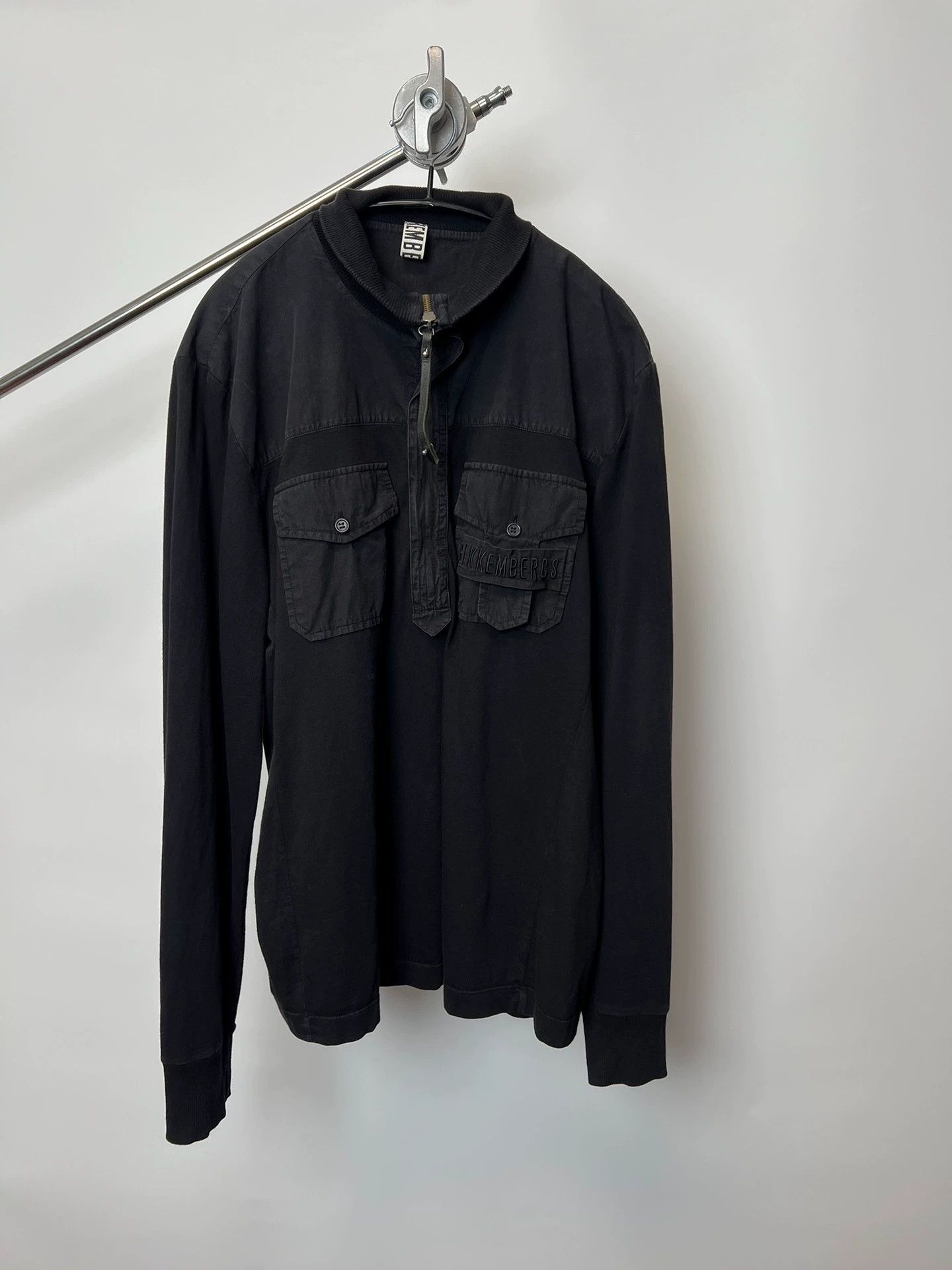 Dirk Bikkembergs Dirk Bikkembergs Half-Zip Spliced Logo Longsleeve Size US L / EU 52-54 / 3 - 3 Thumbnail