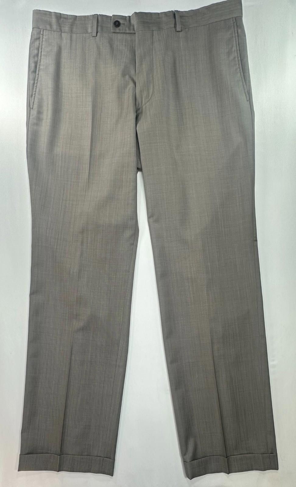 CCS CCS Sarar Flat Front Straight Leg Dress Pants Gray Men 40/33 Size US 40 / EU 56 - 1 Thumbnail