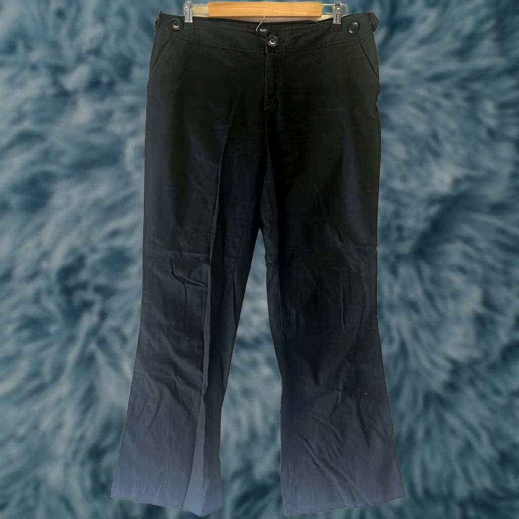 Mossimo Mossimo Supply Co Size 12 Pants Black Mid Rise Women's Casual Cotton Blend Stretch Flat Front Ankle Size 34" / US 12 / IT 48 - 1 Thumbnail
