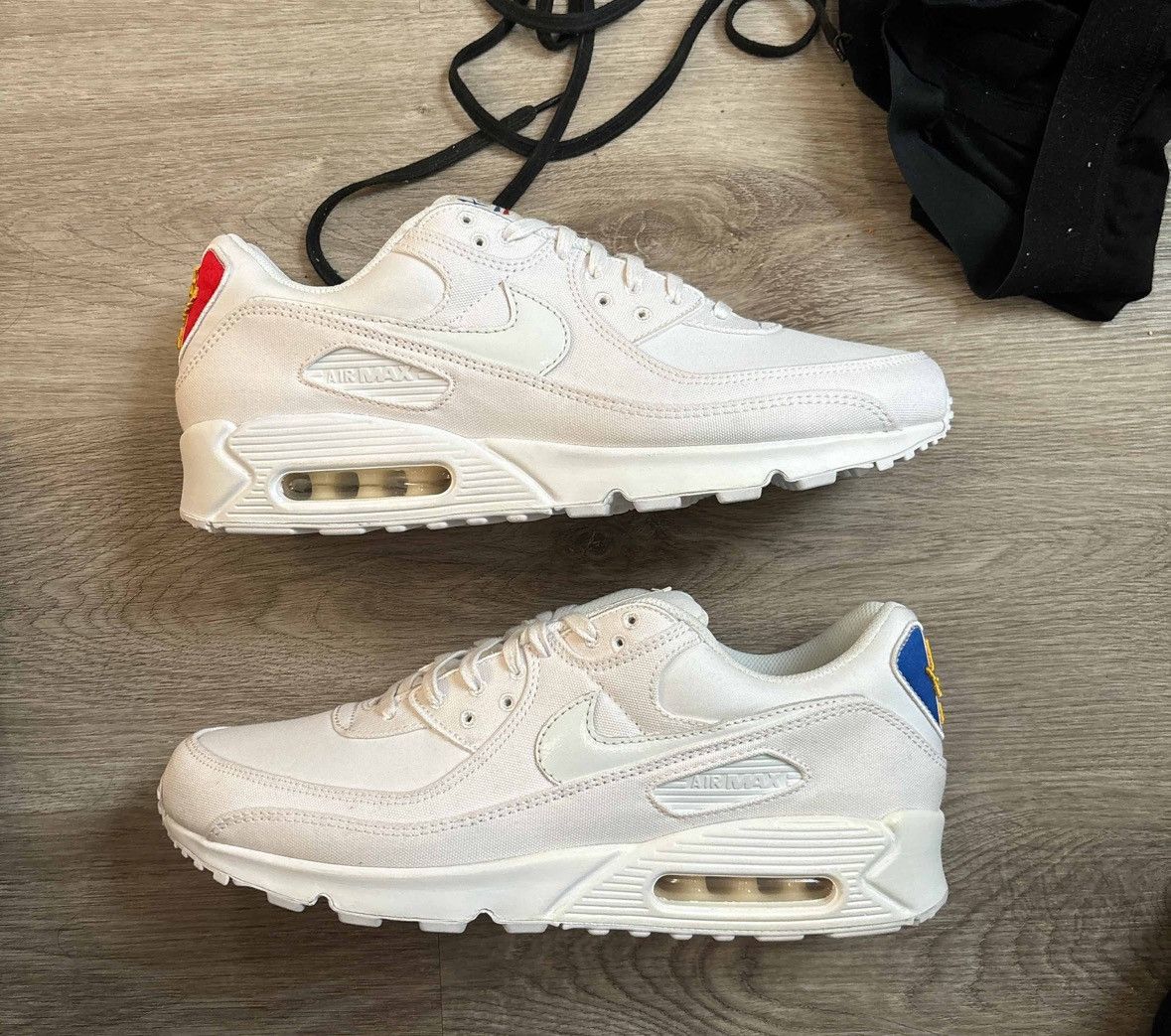 image of Nike Air Max 90 Paris City Pack Shoes in White, Men's (Size 13)