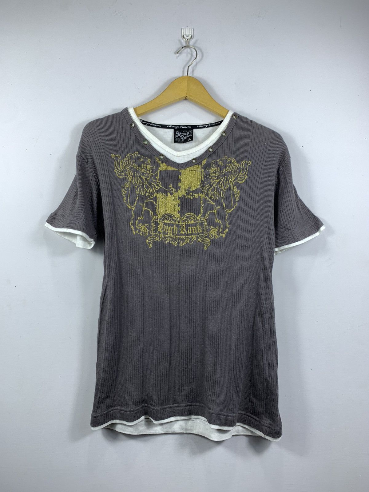 image of If Six Was Nine x Le Grande Bleu L G B Japanese Strange Heaven Poem Double Layer in Grey (Size Medi