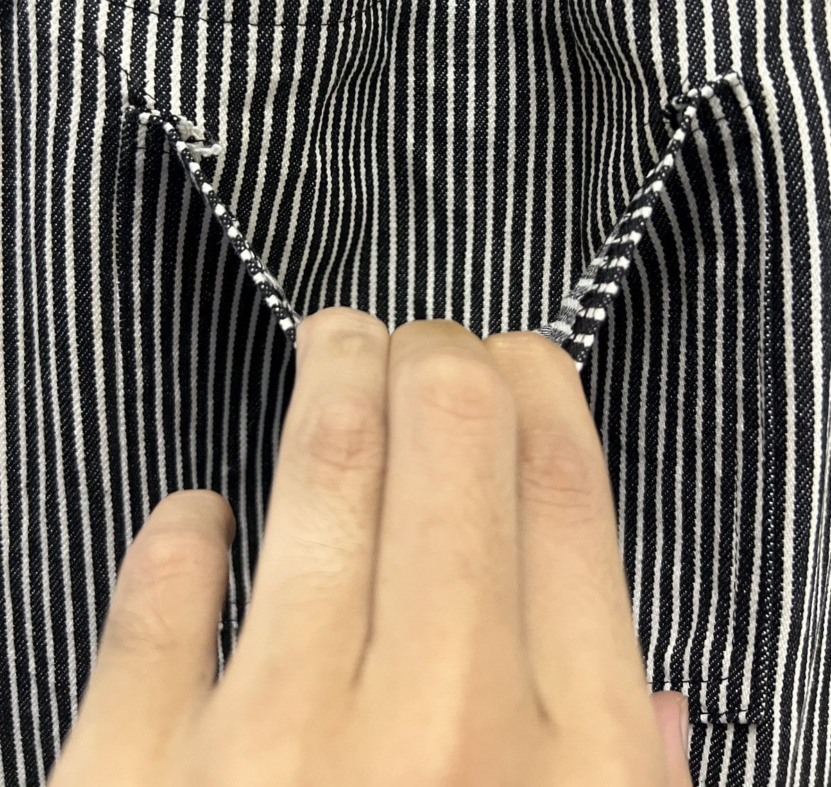 Japanese Brand × Vintage Vintage Japanese Hickory Stripe Overalls by MISSEWE Size US 29 - 7 Thumbnail