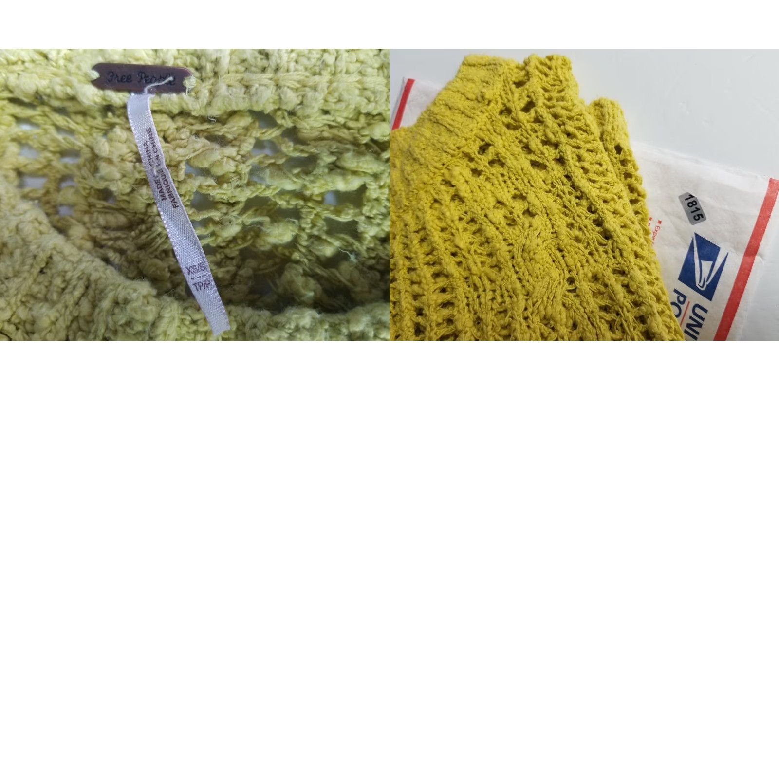 Free People Free People Sweater Open Shoulder Long Sleeve Yellow XS Knitted Pullover Women Open Knit style Open Sleeve|XS|Yellow Size XS / US 0-2 / IT 36-38 - 8 Thumbnail