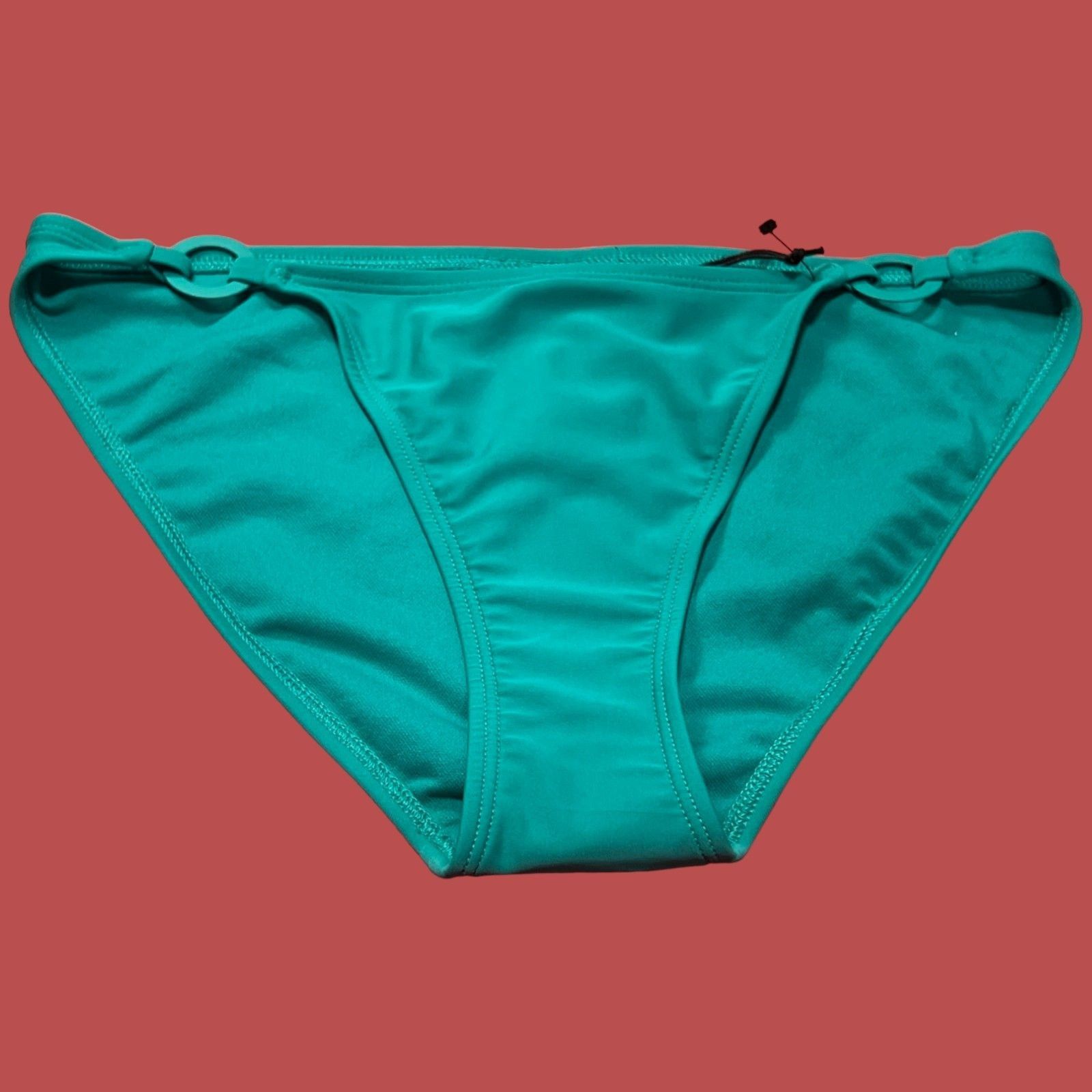 Other Shade & Shore - Women's Ring Detail Bikini Bottom - Green - Size ONE SIZE - 3 Thumbnail