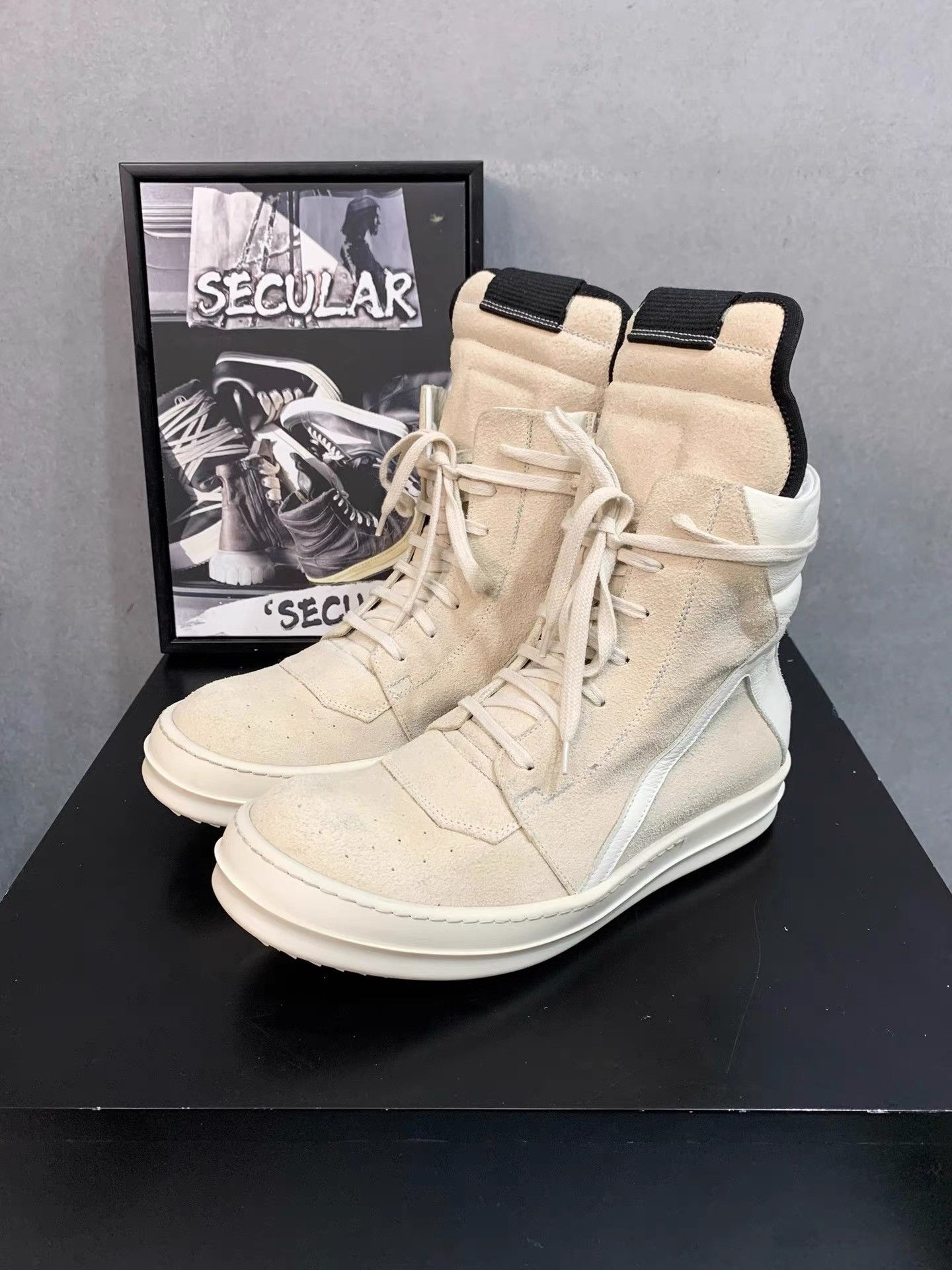 Rick Owens Rick Owens Wheat Color Inverted Triangle Shoes K34 Size US 8 / IT 38 - 1 Thumbnail