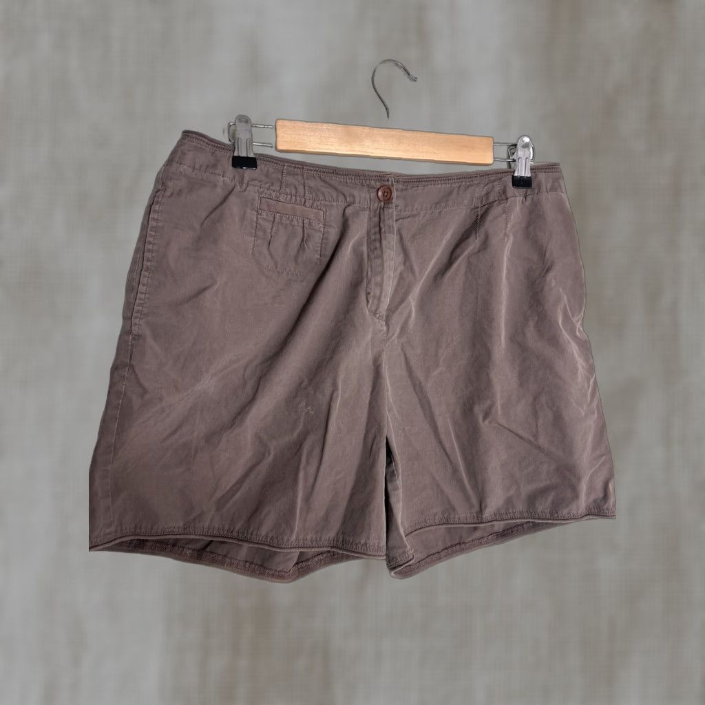 J. Jill J Jill Womens 10 Brown Shorts 100% Cotton Chino Regular Size 10 Womens Boys? Size 32" / US 10 / IT 46 - 1 Thumbnail