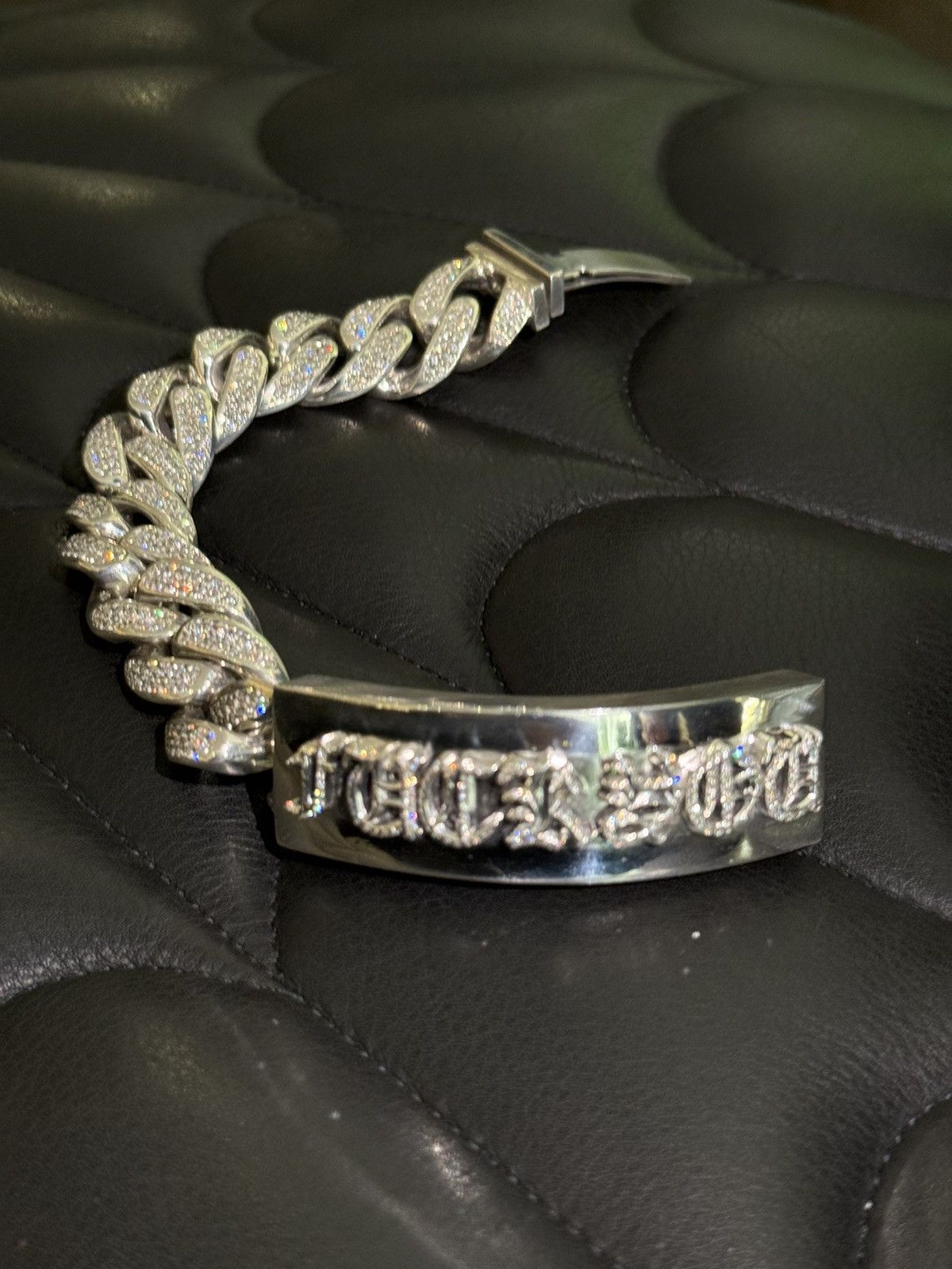 Chrome Hearts CHROME HEARTS 1:1 FACTORY DIAMOND XXL JUMBO FUCK BRACELET Size ONE SIZE - 1 Thumbnail