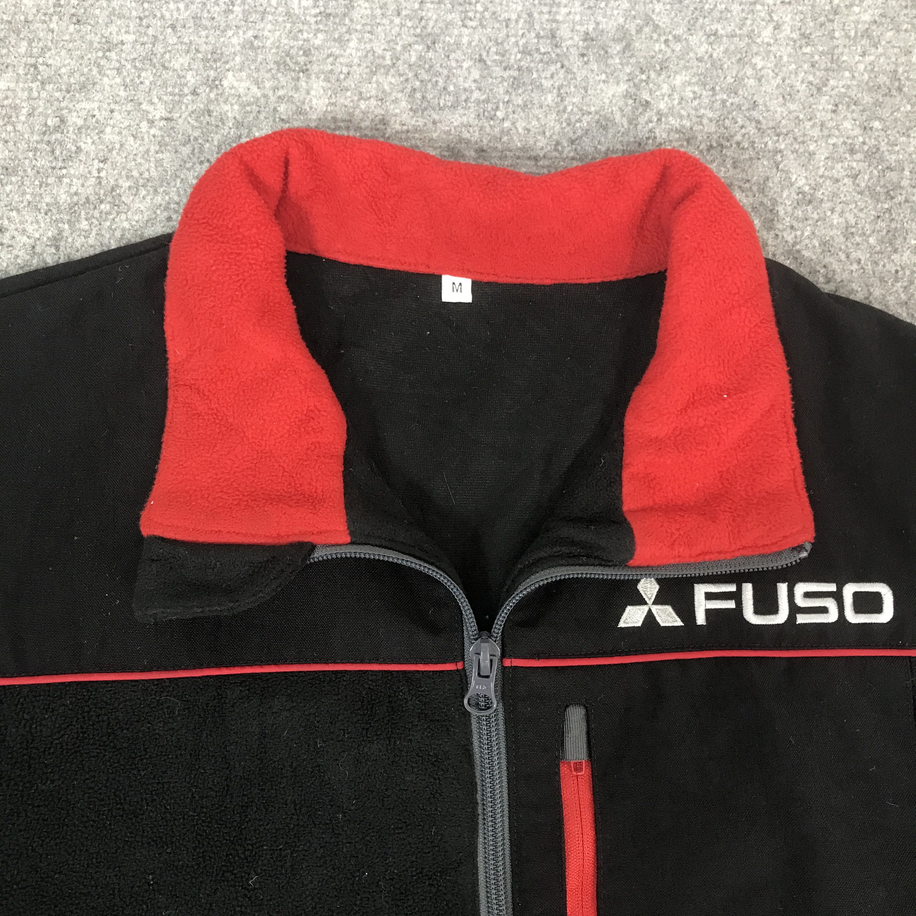 Japanese Brand Fuso Mitsubishi track racing fleece jacket K50B24 Size US M / EU 48-50 / 2 - 8 Thumbnail