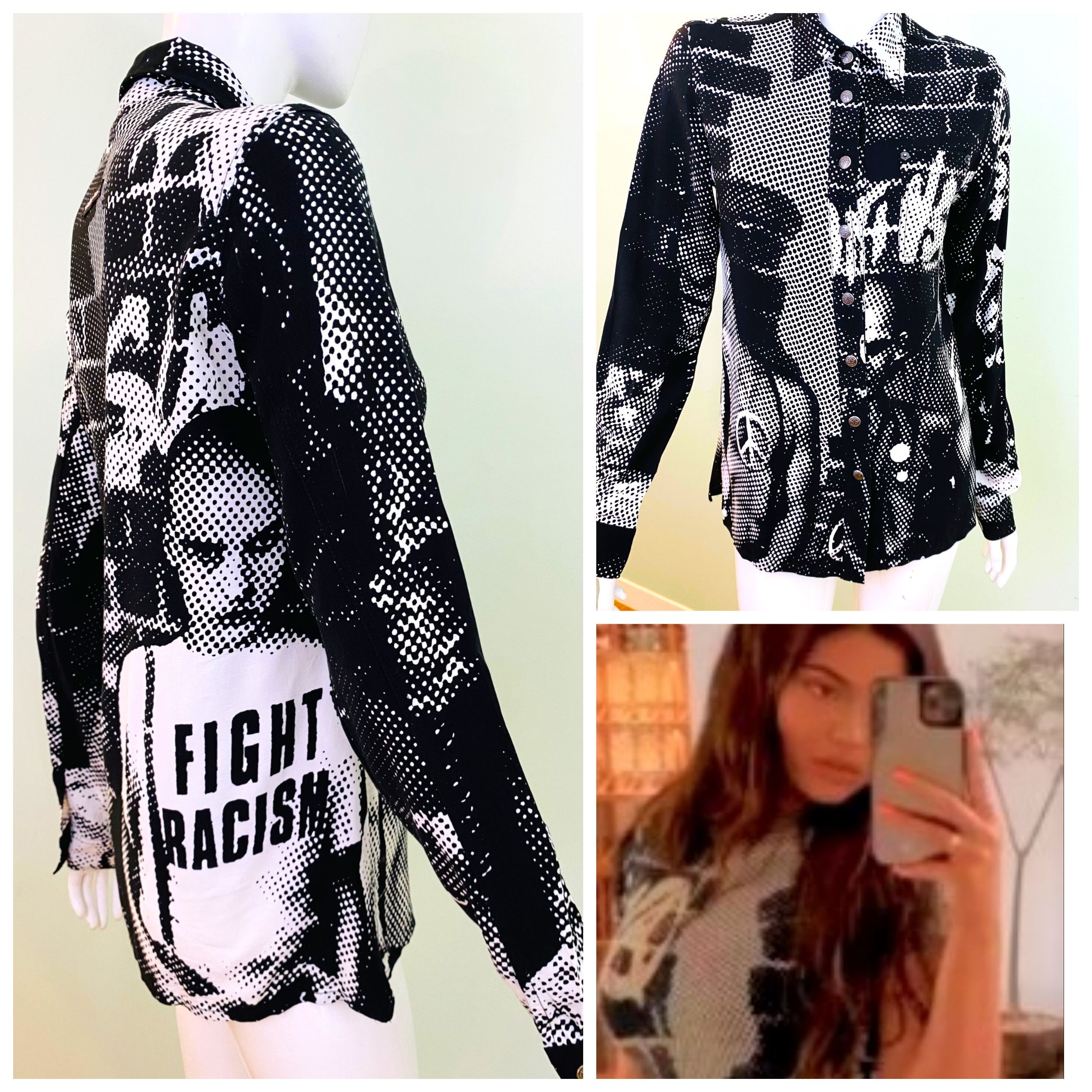 Jean Paul Gaultier Jean Paul Gaultier Fight Racism A/W 1997 Punk Top Shirt Size US M / EU 48-50 / 2 - 1 Thumbnail