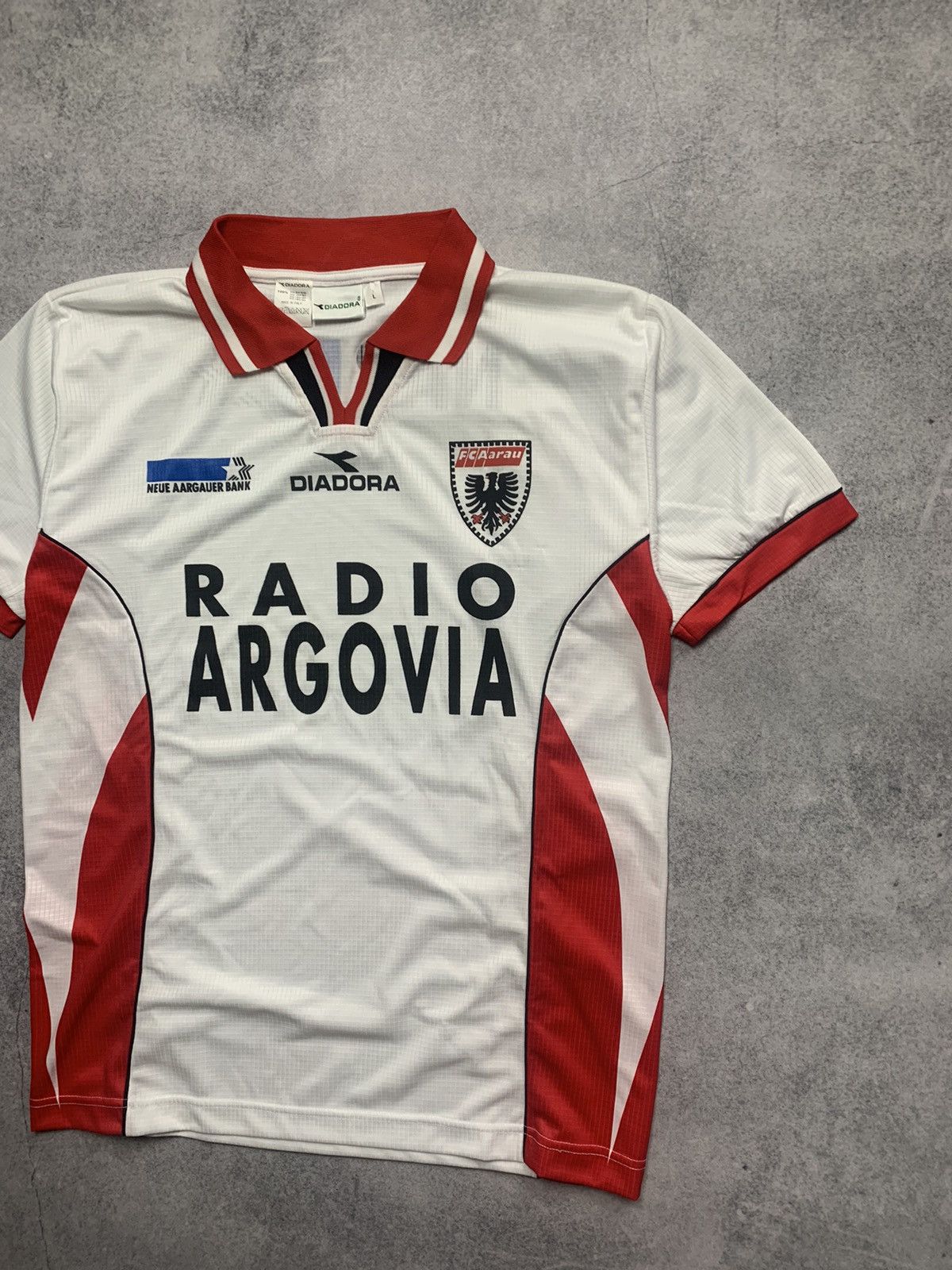 Diadora Vintage Diadora Fc Aarau Switzerland 1998-99 Home Jersey Size US L / EU 52-54 / 3 - 3 Thumbnail