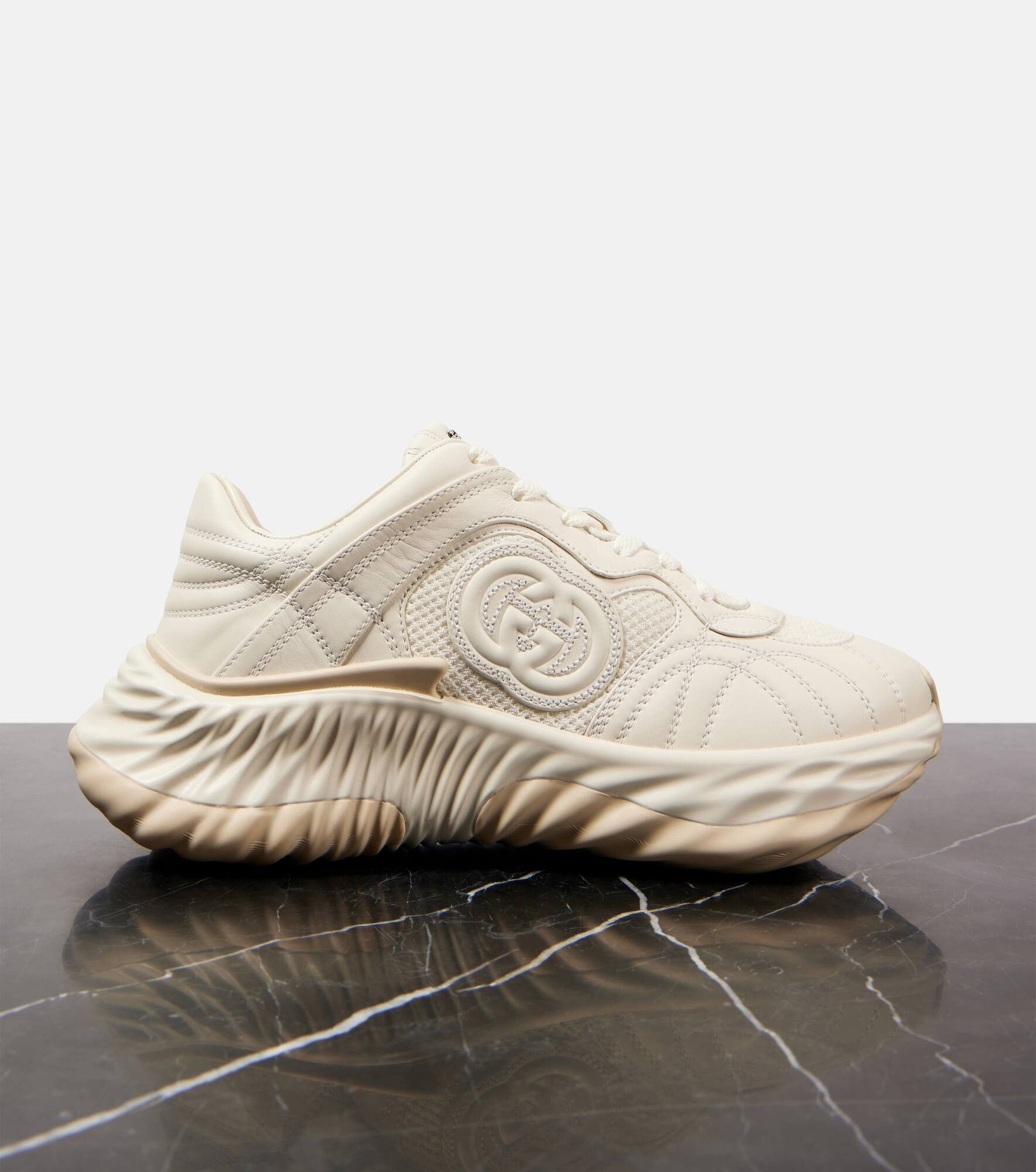 Gucci oc11z1025 Ripple Sneakers in White Size US 4 / IT 34 - 5 Thumbnail