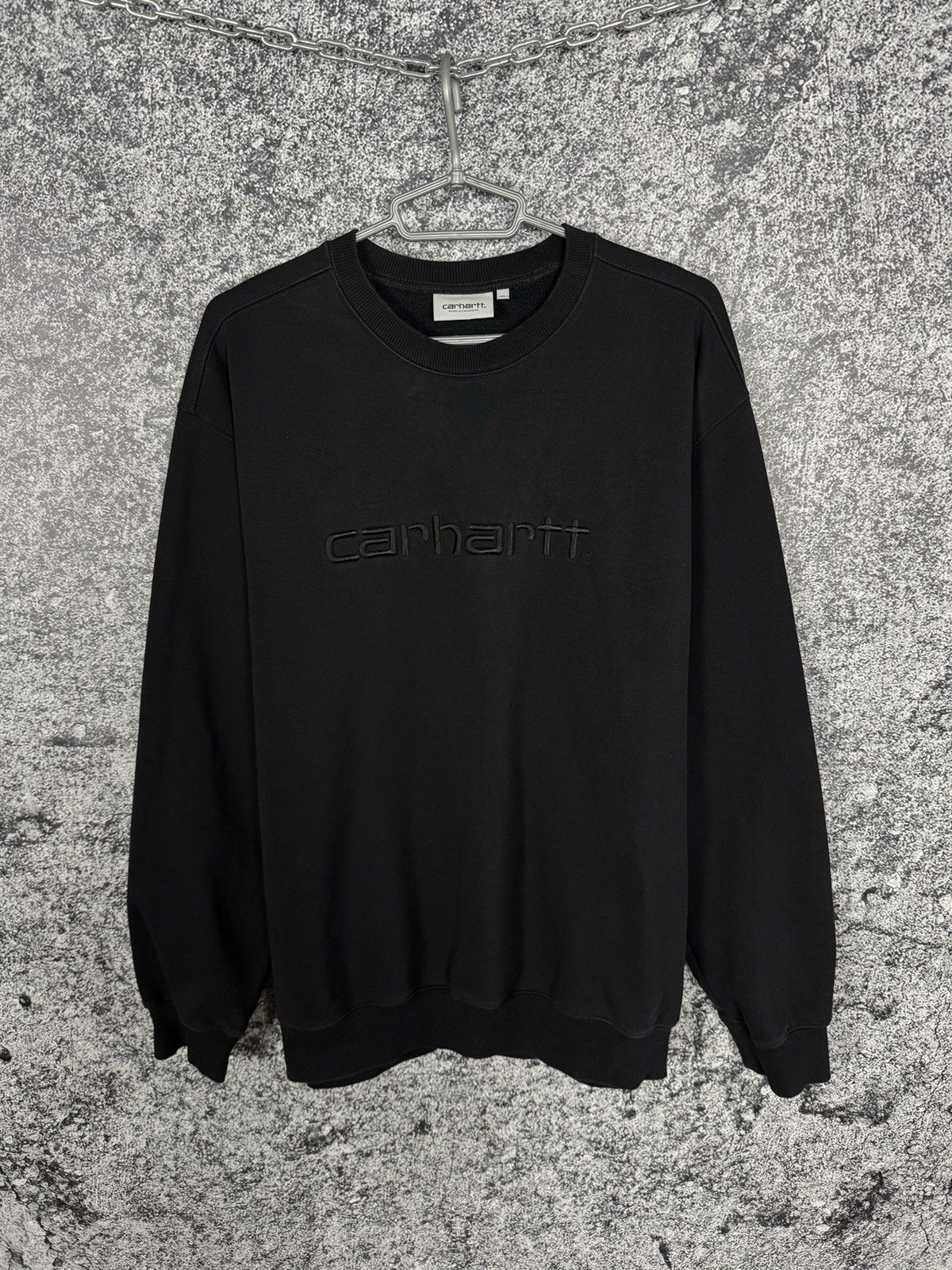 Carhartt Carhartt Sweat Crewneck Sweatshirt Big Logo Streetwear XL Size US XL / EU 56 / 4 - 1 Thumbnail