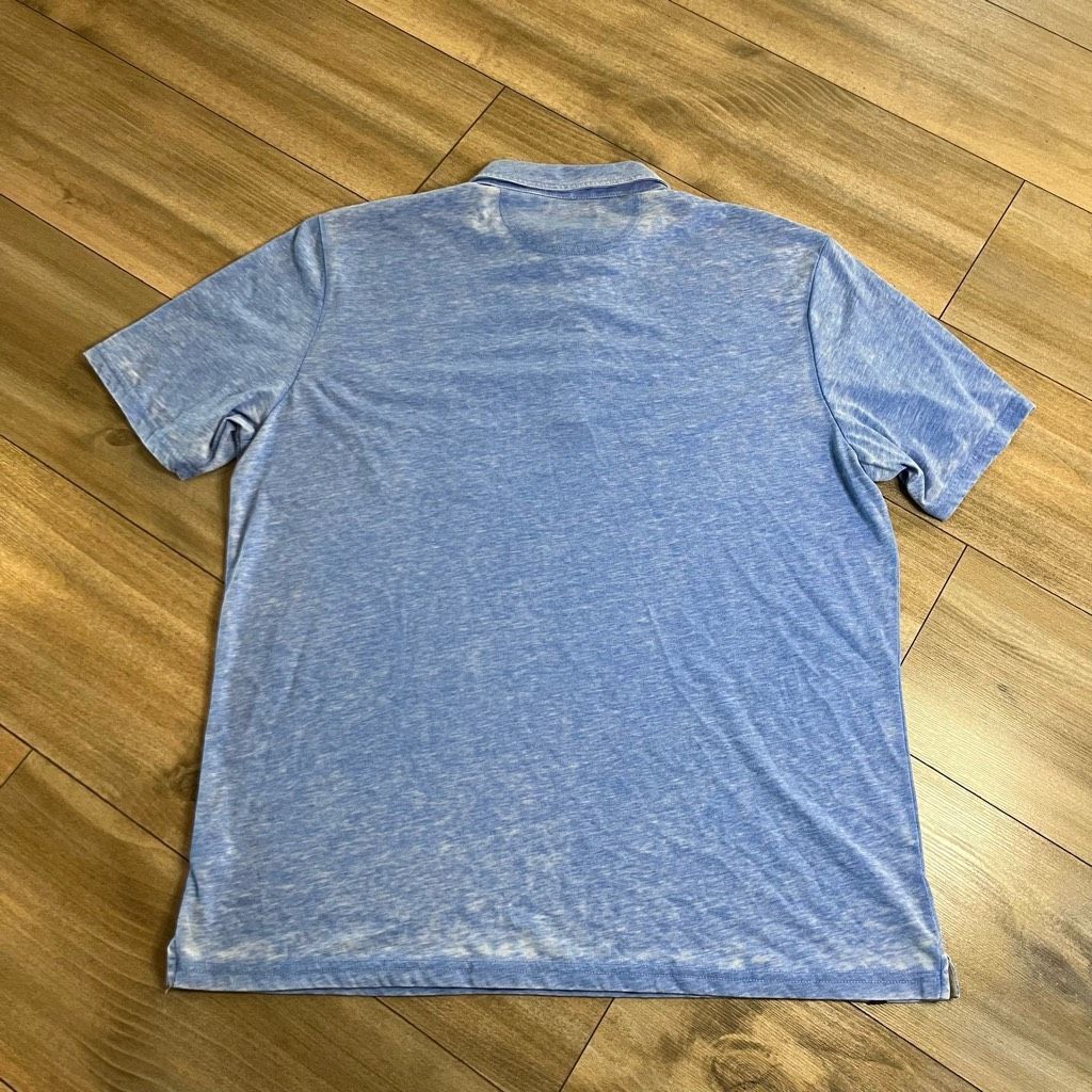 johnnie-O Johnnie-O Blue Casual Polo Shirt Men Large Bin E-46 Size US L / EU 52-54 / 3 - 4 Thumbnail