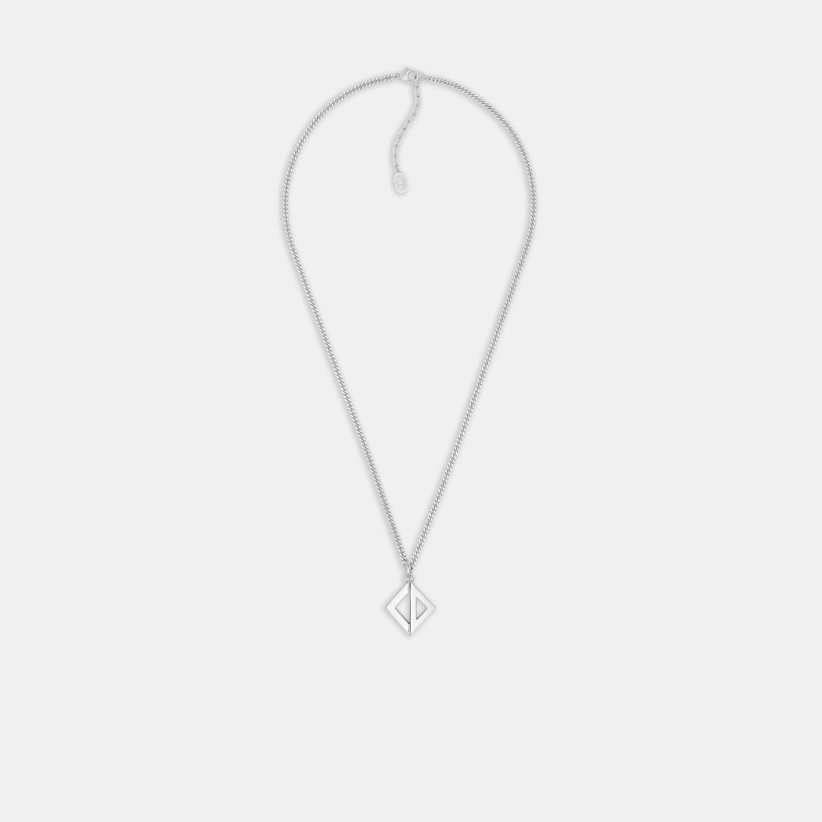 Dior o1bcso1str0126 Size:OS/Cd Diamond Pendant Necklace in Silver Size ONE SIZE - 1 Thumbnail
