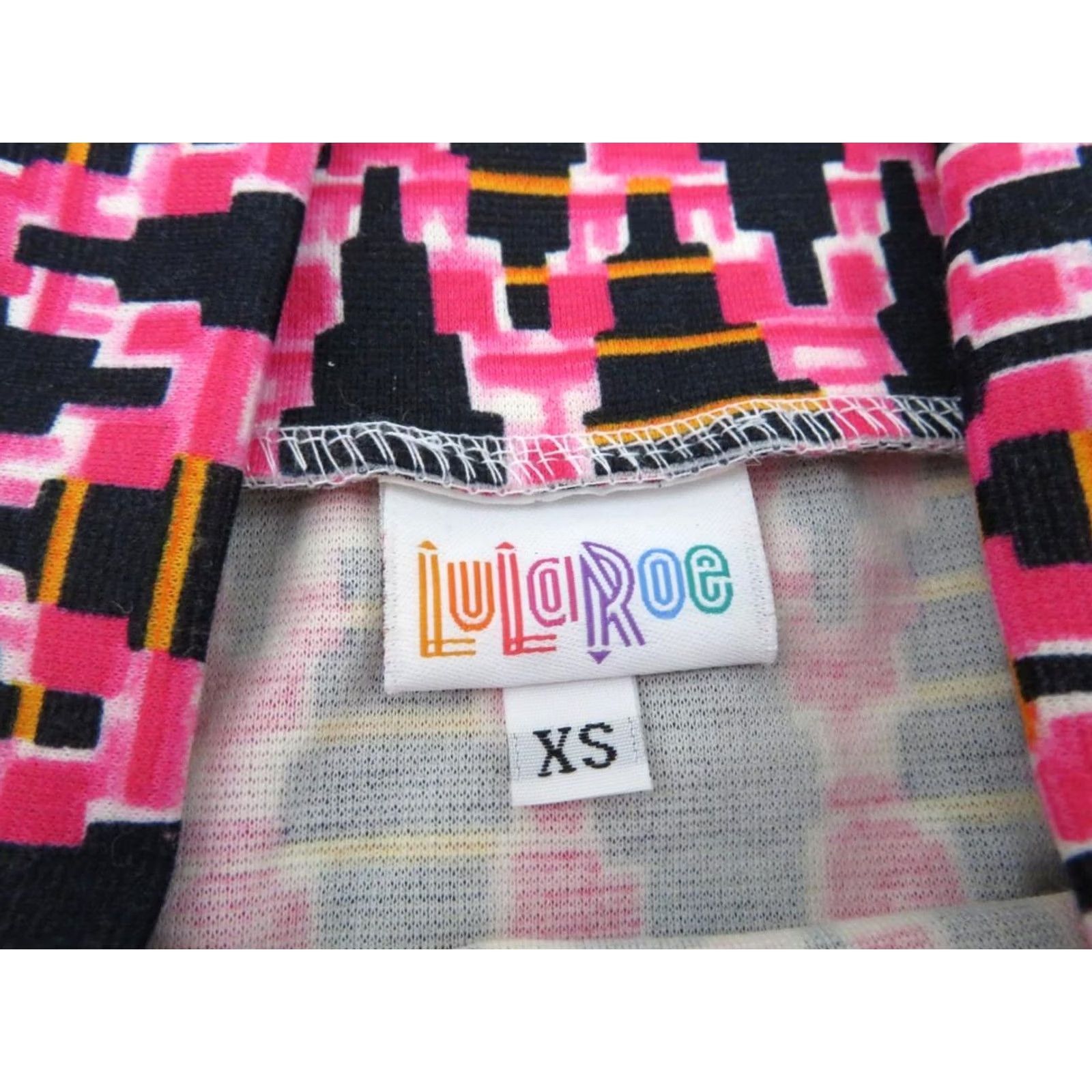 Vintage Lularoe Cassie Skirt XS Pink Tribal Aztec Unicorn Womens Regular Knee Length Geometric Pattern Size 26" / US 2 / IT 38 - 6 Thumbnail