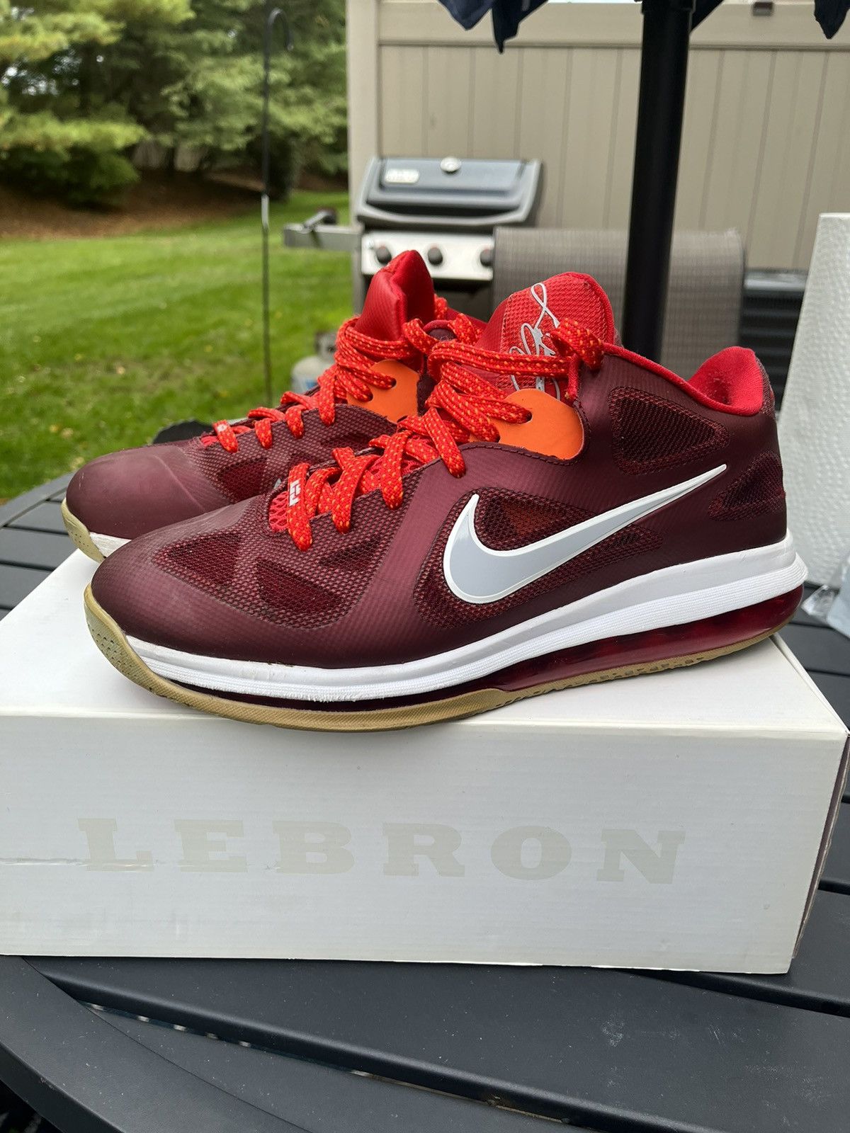 Nike Lebron 9 Lows Cherry Red Size 10 Size US 10 / EU 43 - 1 Thumbnail