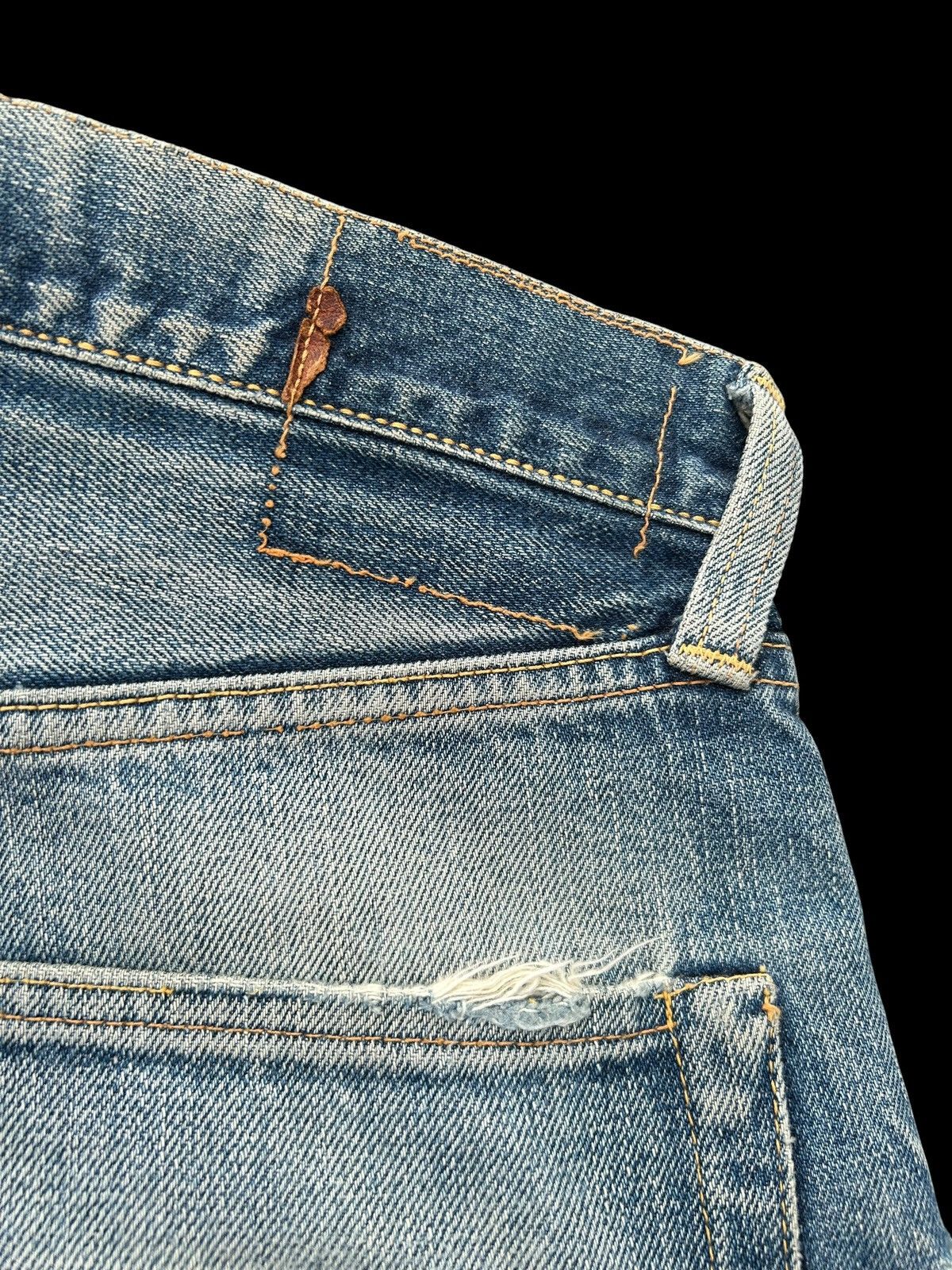 Kapital Vintage Evis Selvedge Distressed Denim Jeans Size US 32 / EU 48 - 15 Thumbnail