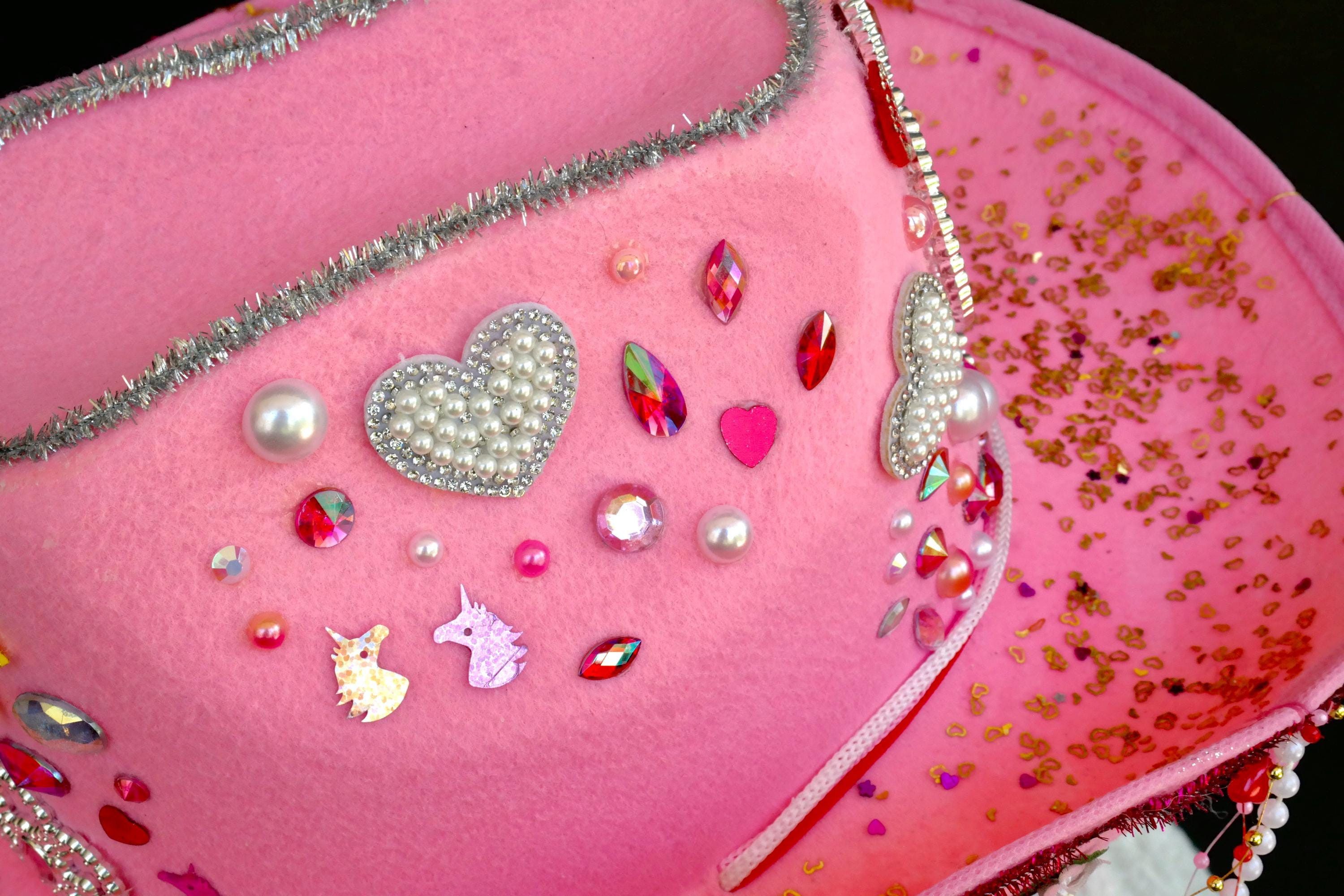 Handmade Princess in Pink Cowgirl Hat Size ONE SIZE - 7 Thumbnail