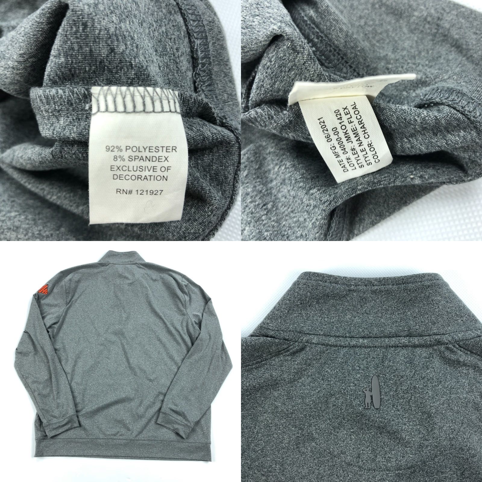 johnnie-O VINTAGE Johnnie O Performance Pullover Mens Large Gray 1/4 Zip Logo NHHS New Hanover Quater Zip Pullover 1/4 Zip Logo NHHS Size US L / EU 52-54 / 3 - 8 Thumbnail