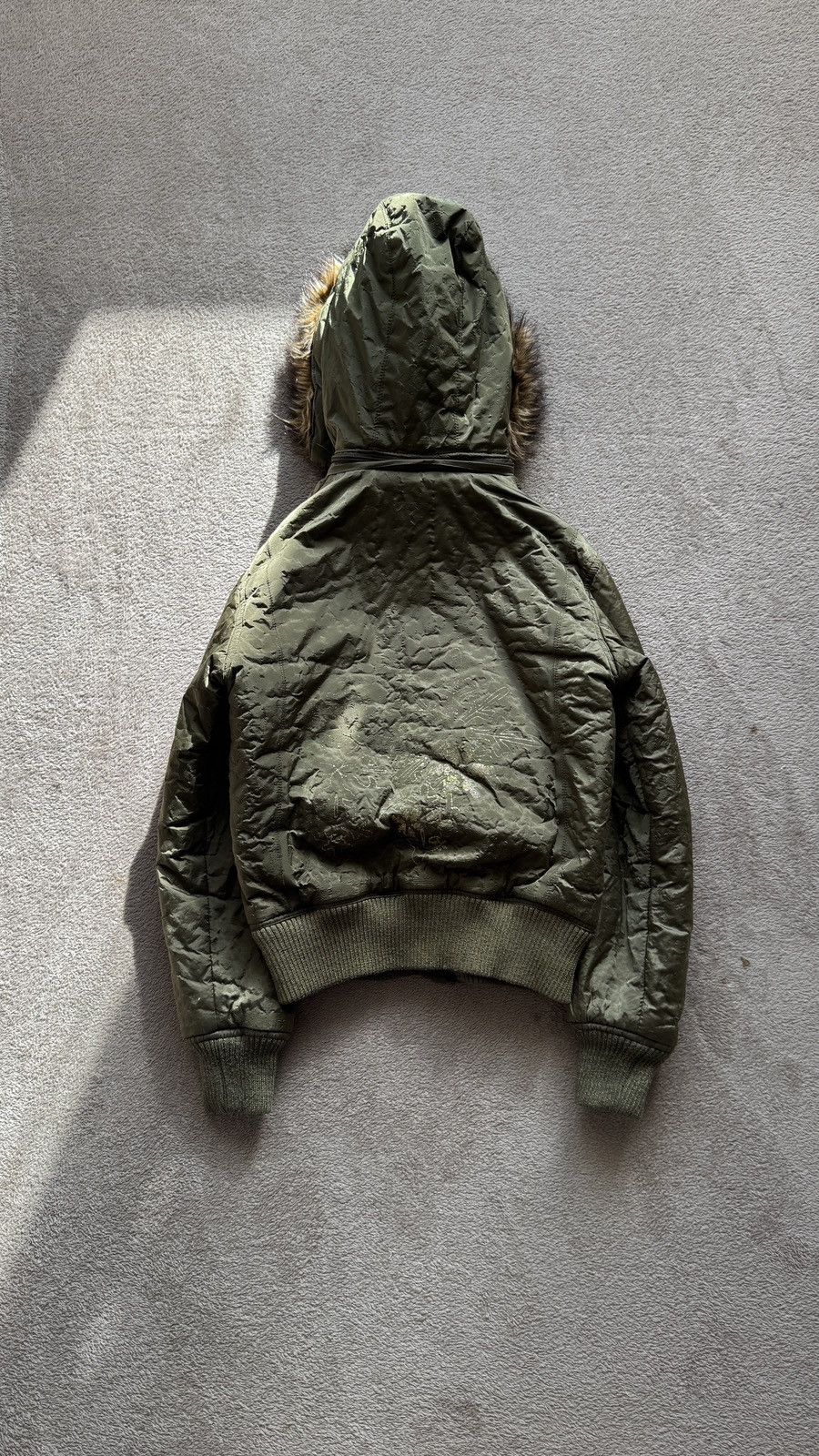 Vintage 00s' Y2K faux fur jacket Ifsixwasnine LGB Goa style