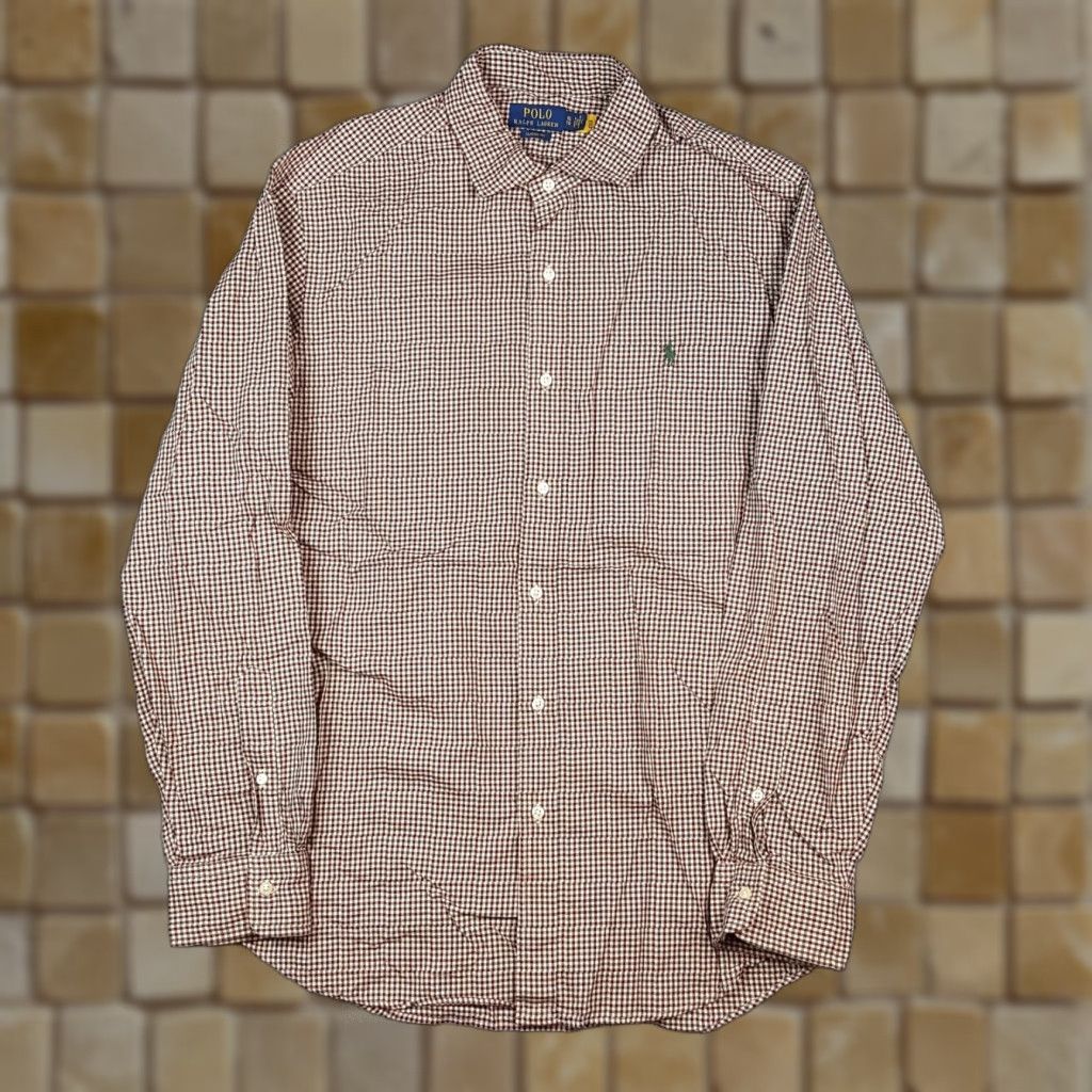 Polo Ralph Lauren Vintage Polo Ralph Lauren Men's XL Button-Down Collared Shirt Plaid Gingham Long Sleeve Cotton Retro 90s Workwear Size US XL / EU 56 / 4 - 1 Thumbnail
